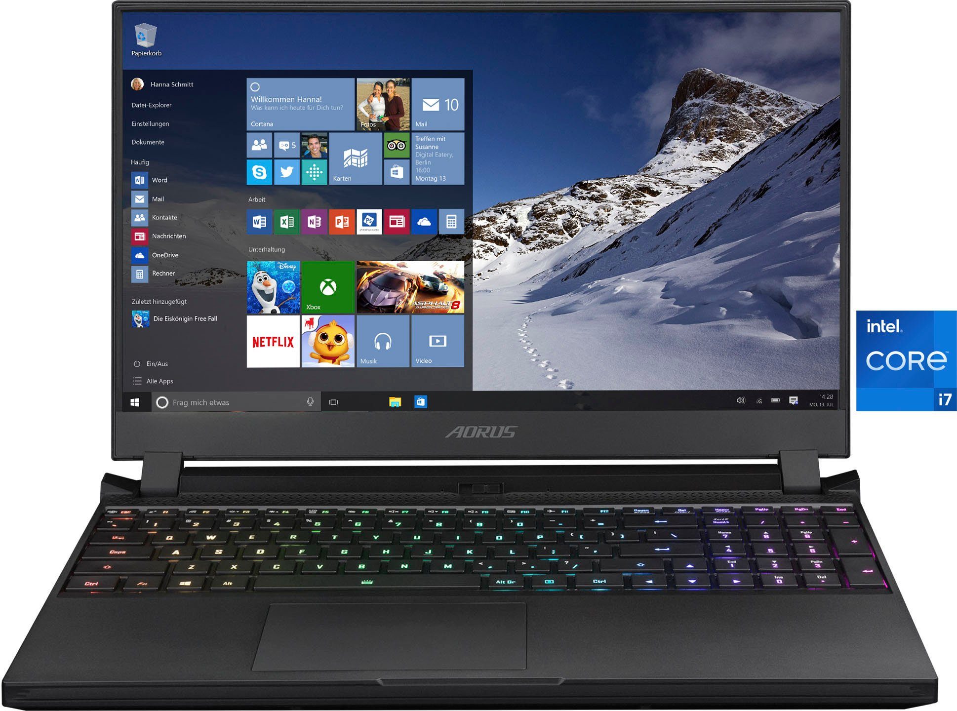 Gigabyte AORUS 15P YD Gaming Laptop 15P YD-74DE244SH Notebook (39,62  cm/15,6 Zoll, Intel Core i7 11800H, GeForce RTX 3080, 1000 GB SSD)