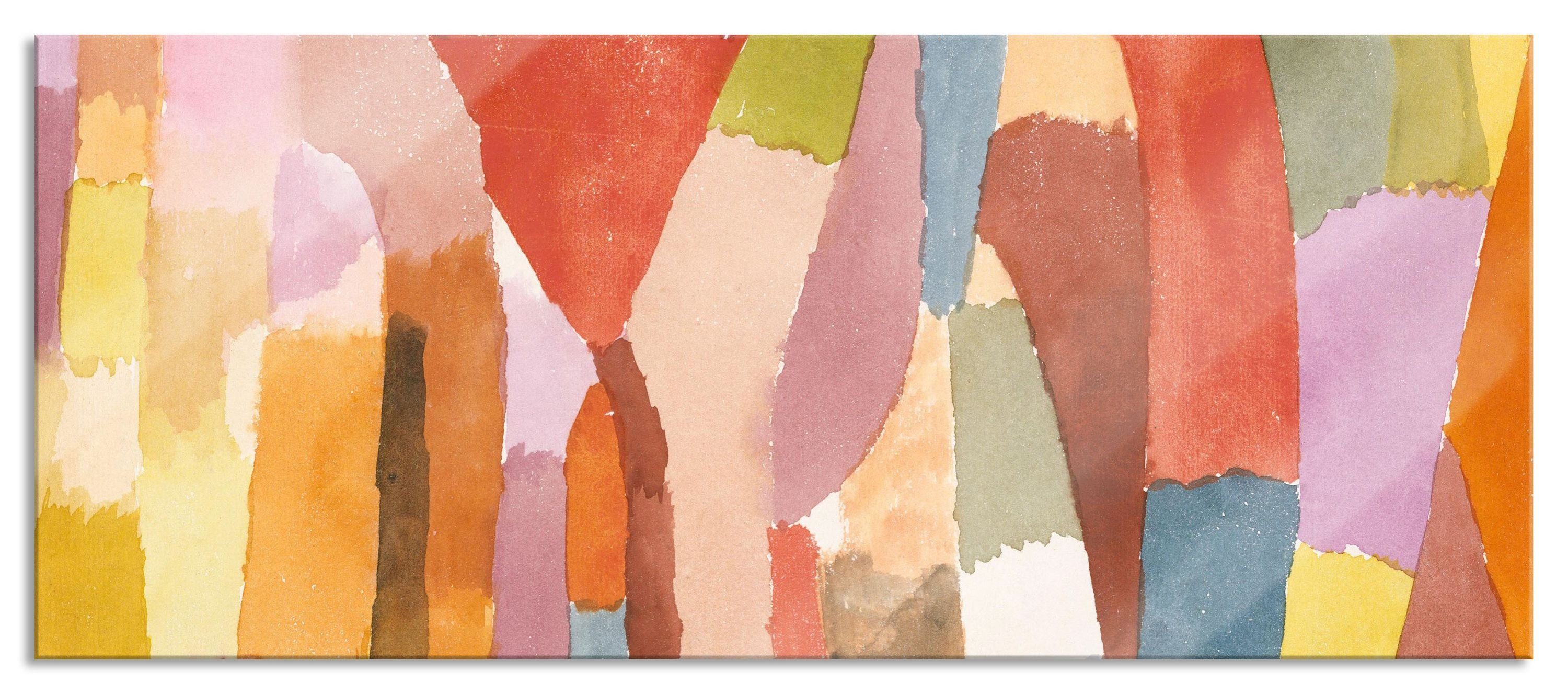Pixxprint Glasbild Paul Klee und Aufhängungen (1 Klee aus - St), Blumenmythos Paul - Glasbild Abstandshalter inkl. Blumenmythos, Echtglas