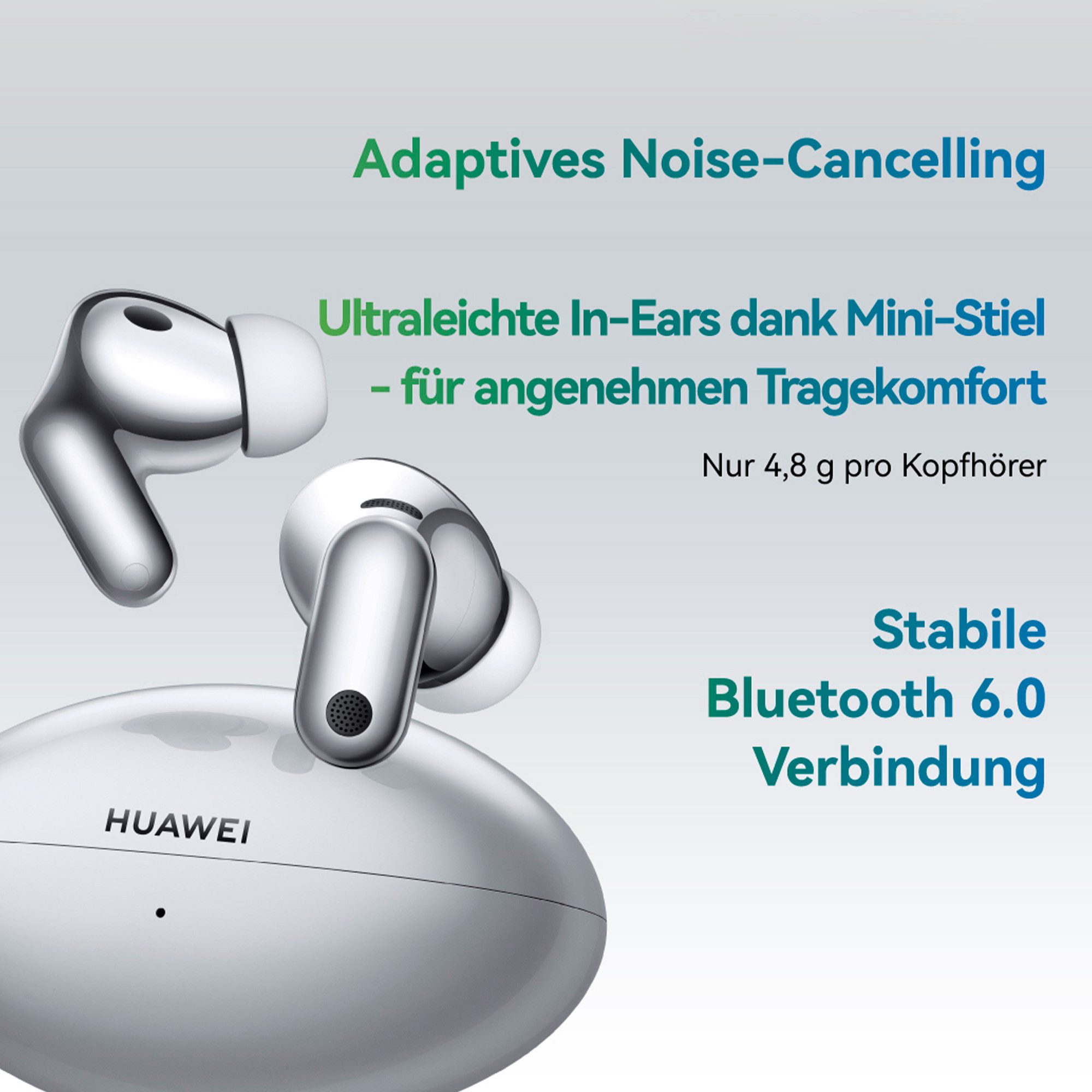 Huawei FreeBuds Neo wireless In-Ear-Kopfhörer (Active Noise Cancelling (ANC), A2DP Bluetooth) – Bild 2 von 5
