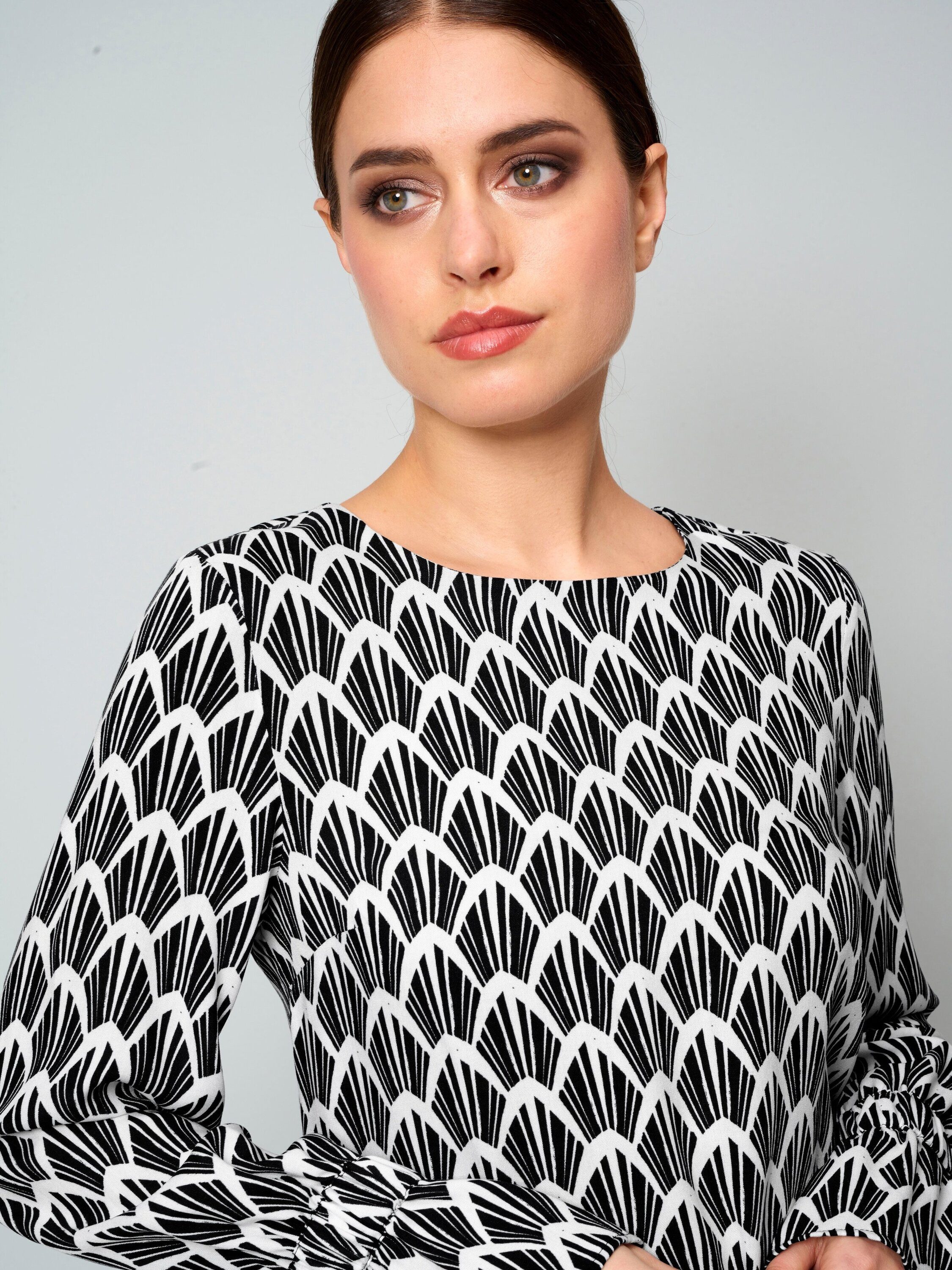 Alba Moda Schlupfbluse Bluse in Alloverprint