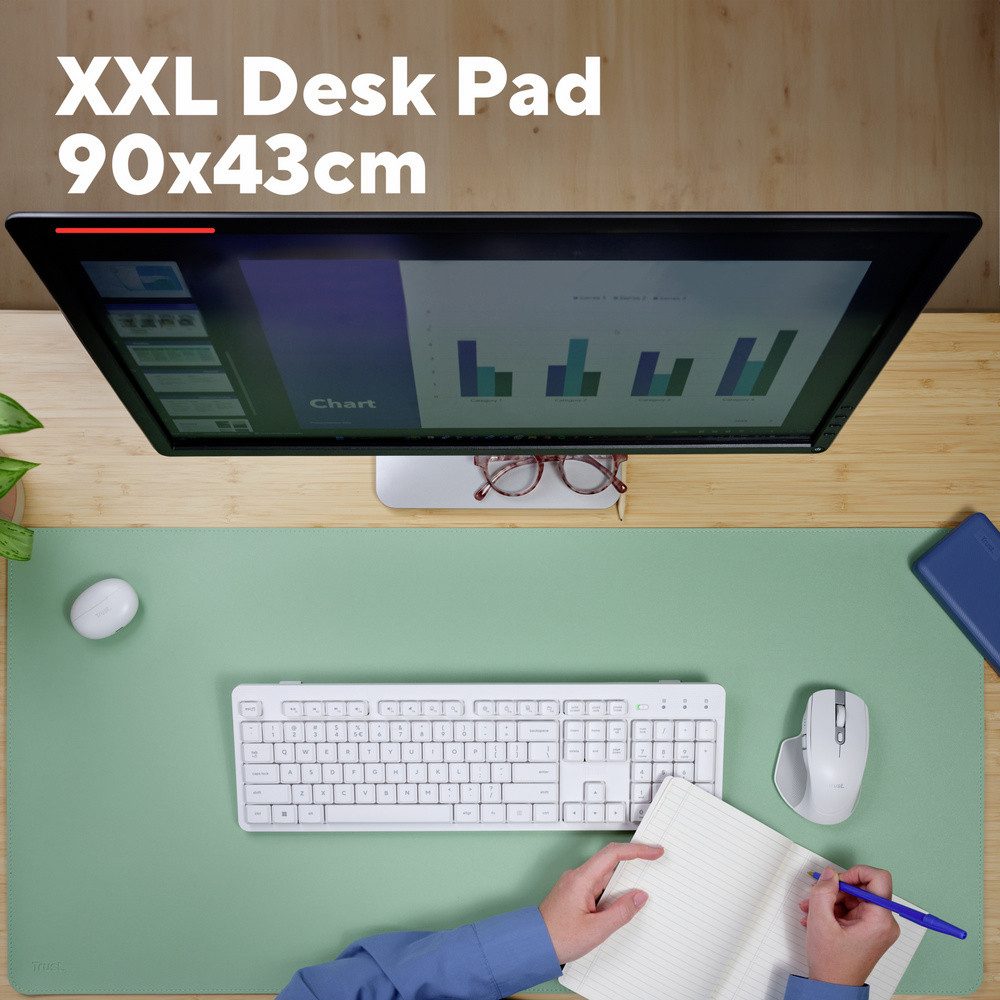 Trust Mauspad Trust BENYA XXL DESK PAD - GREEN Tastatur-/Mauspad Grün