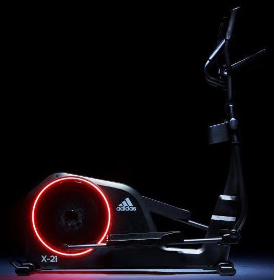 adidas Performance Crosstrainer-Ergometer X-21, LED-Beleuchtung mit
