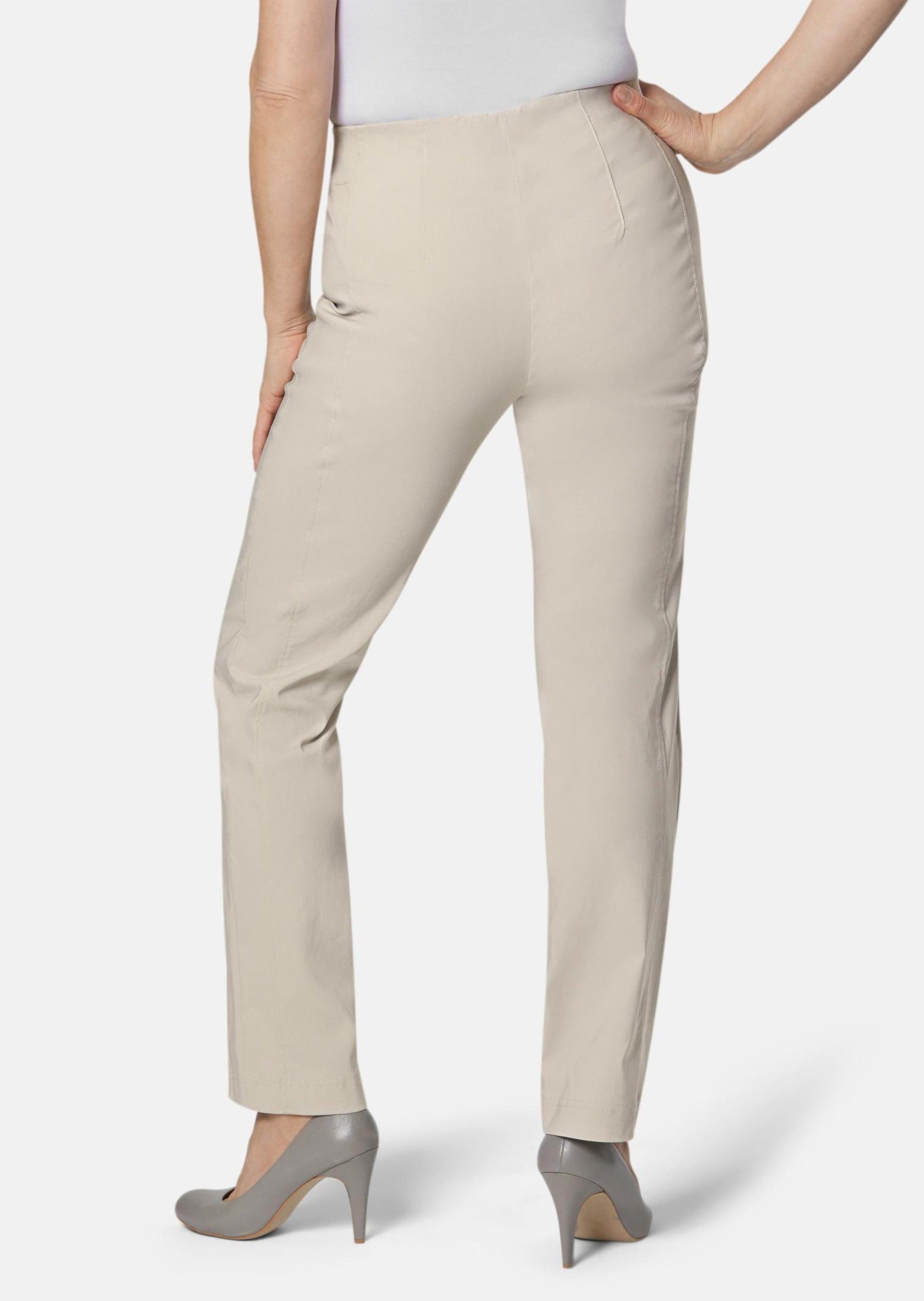 GOLDNER Schlupfhose Kurzgröße: Schlupfhose CARLA in Super-Stretch Bequeme Slim Fit Hose mit Rundumdehnbund und streckender Silhouette