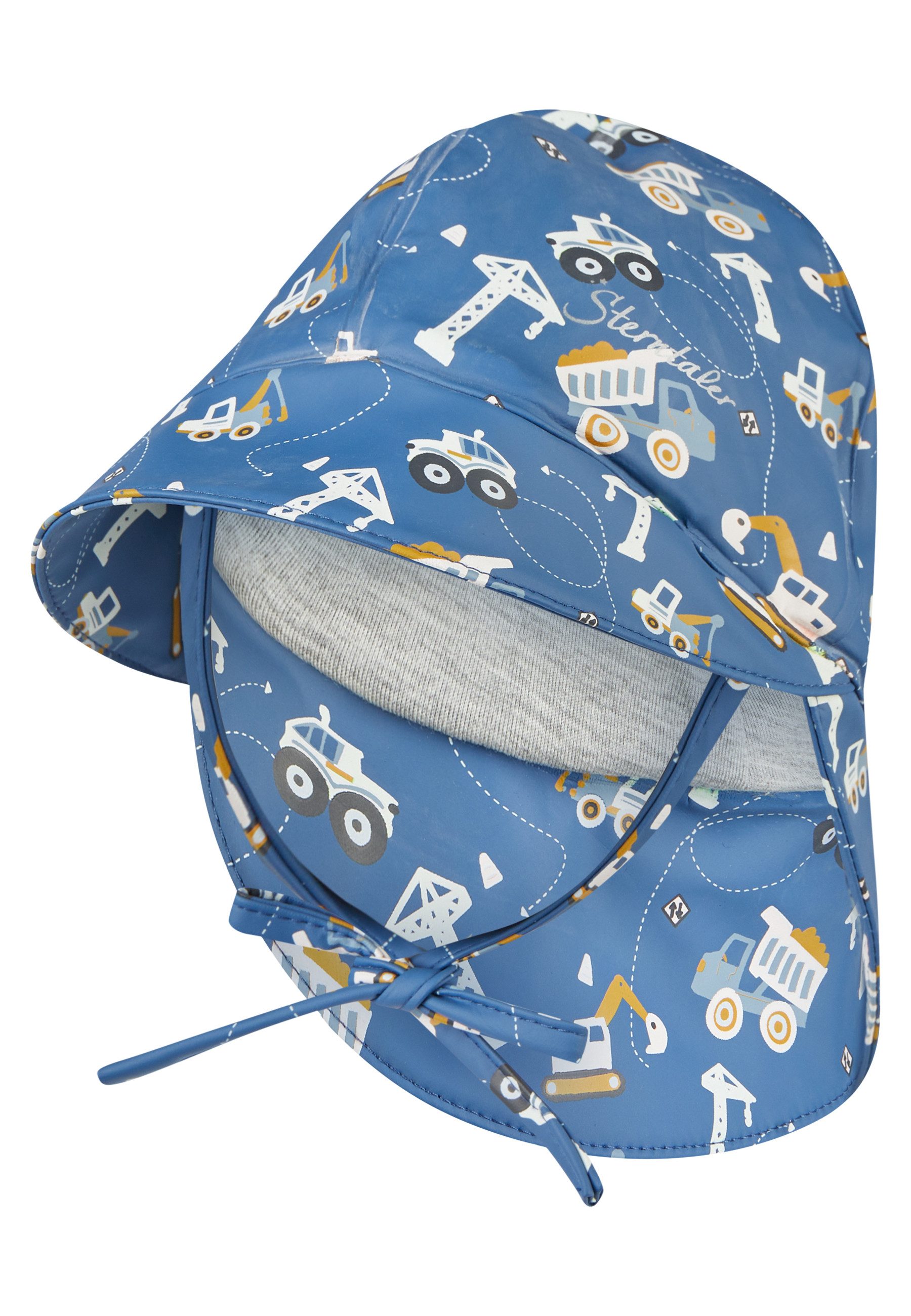 Sterntaler® Sonnenhut Farbwechsel Regenhut Baustelle (1-St) Wasserdichter Regenhut mit Farbwechsel und Jerseyfutter