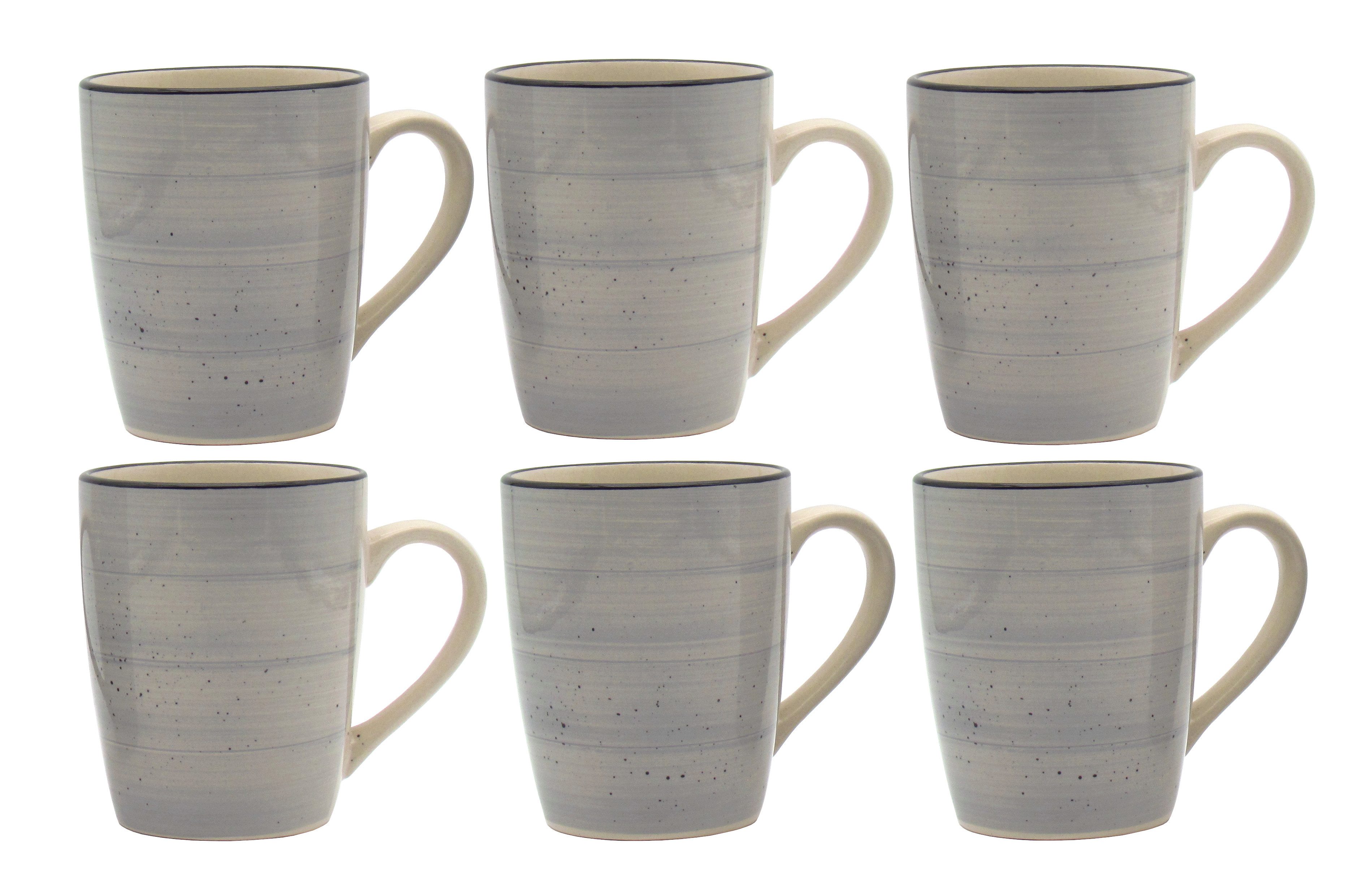 steinwohn Frühstücks-Geschirrset Keramik Frühstücks-Service 12-/18-teilig für 4 oder 6 Personen (18-tlg), Vintage Look, Spülmaschinen- & Mikrowellengeeignet – Bild 4 von 5