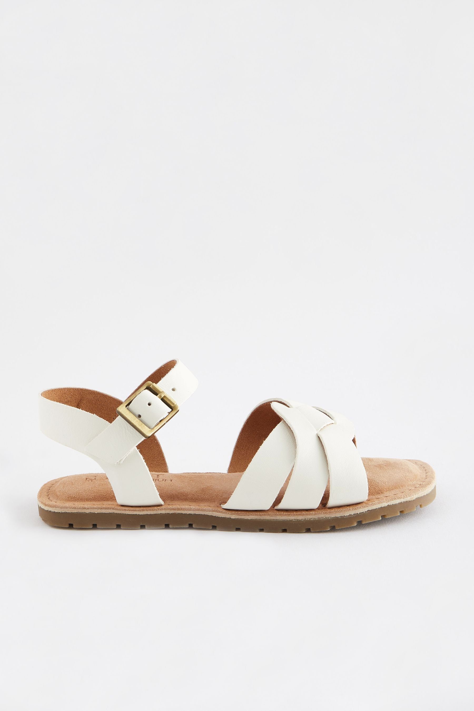 Ledersandalen Next im White Sandale Webdesign (1-tlg)