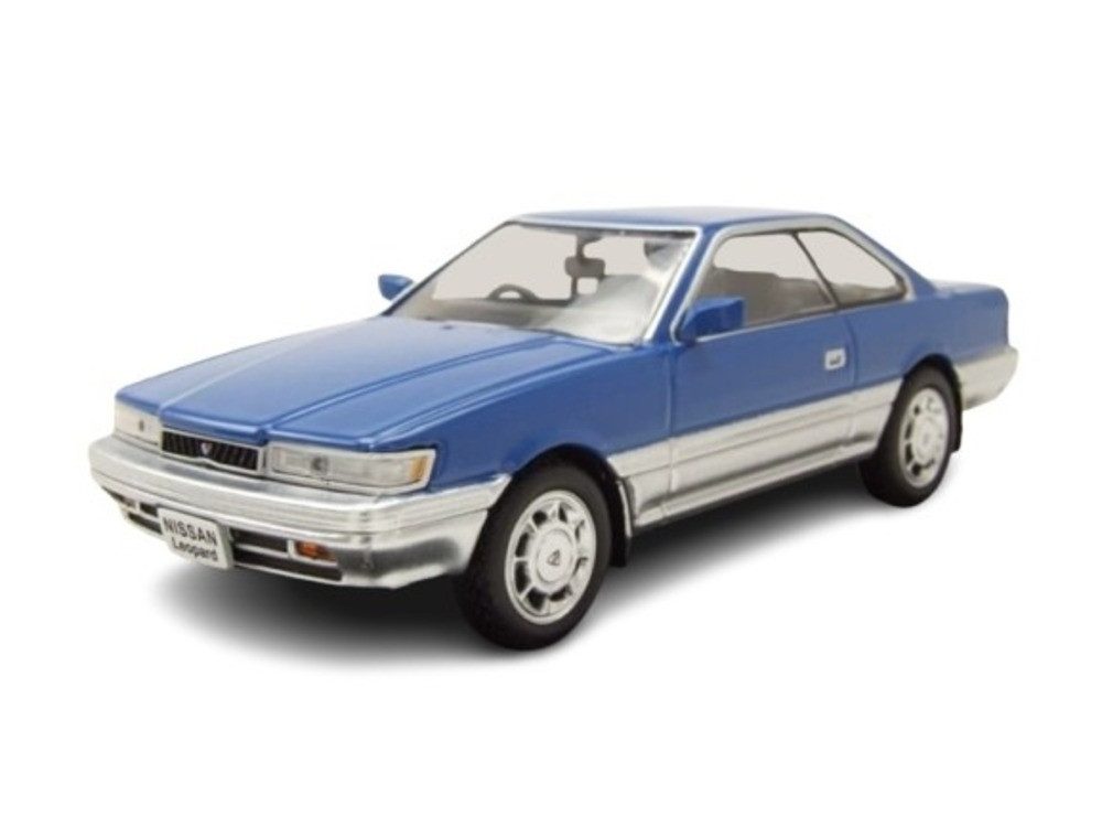 Norev Modellauto Nissan Leopard F31 1986 blau metallic, Maßstab 1:43