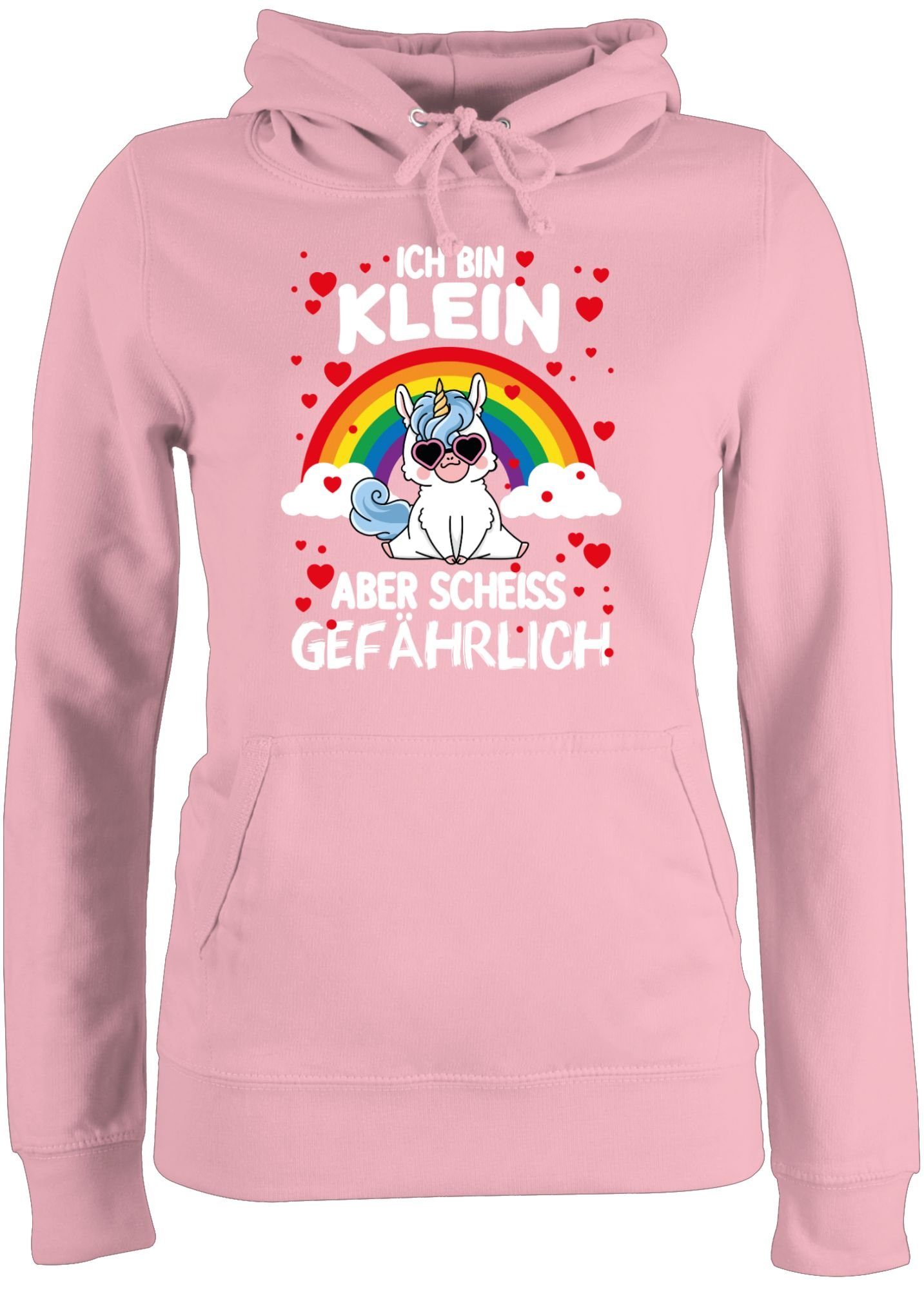 Shirtracer Hoodie »Ich bin klein aber scheiss gefährlich mit Einhorn