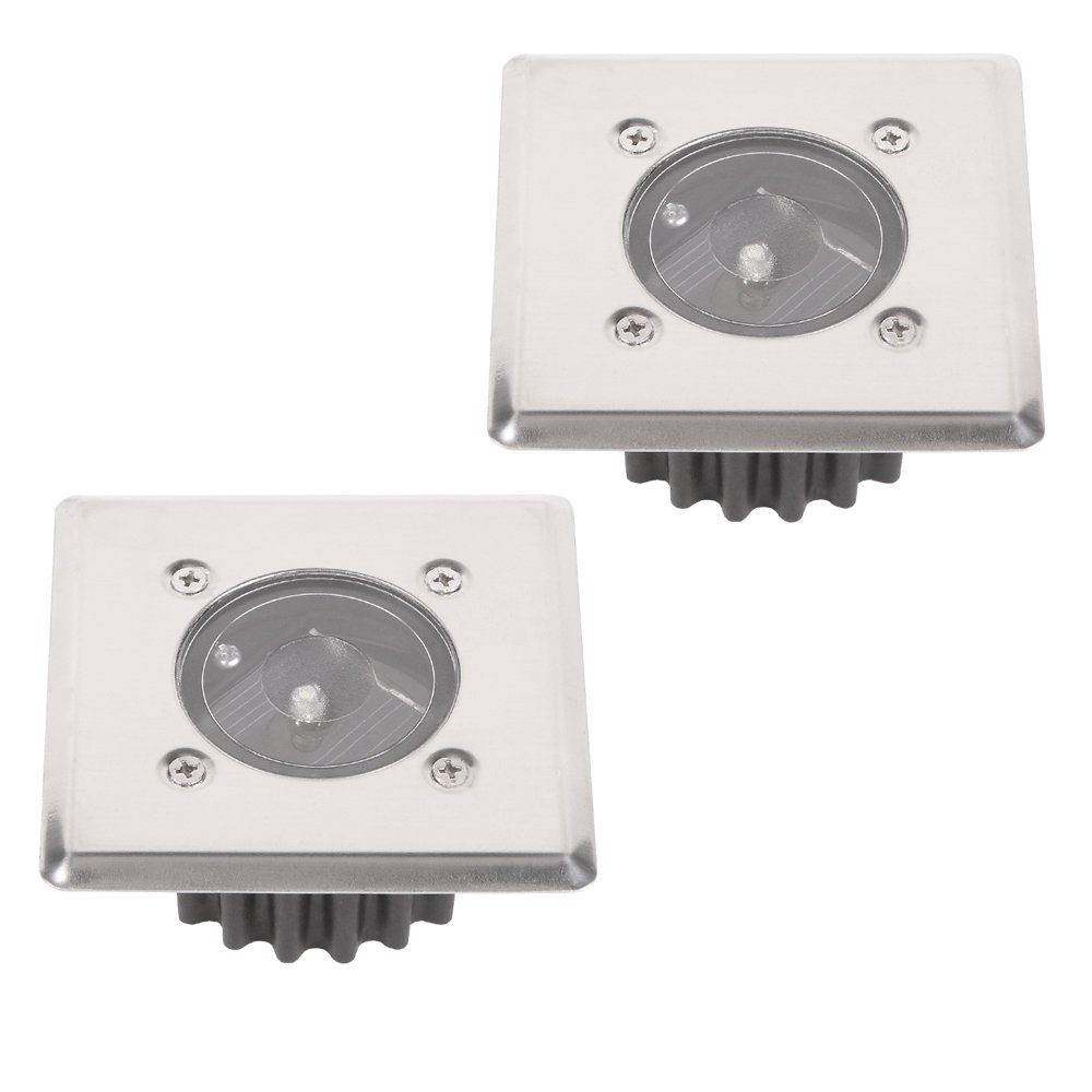 Home4Living LED Solarleuchte Bodeneinbaustrahler Sets eckig günstig online kaufen