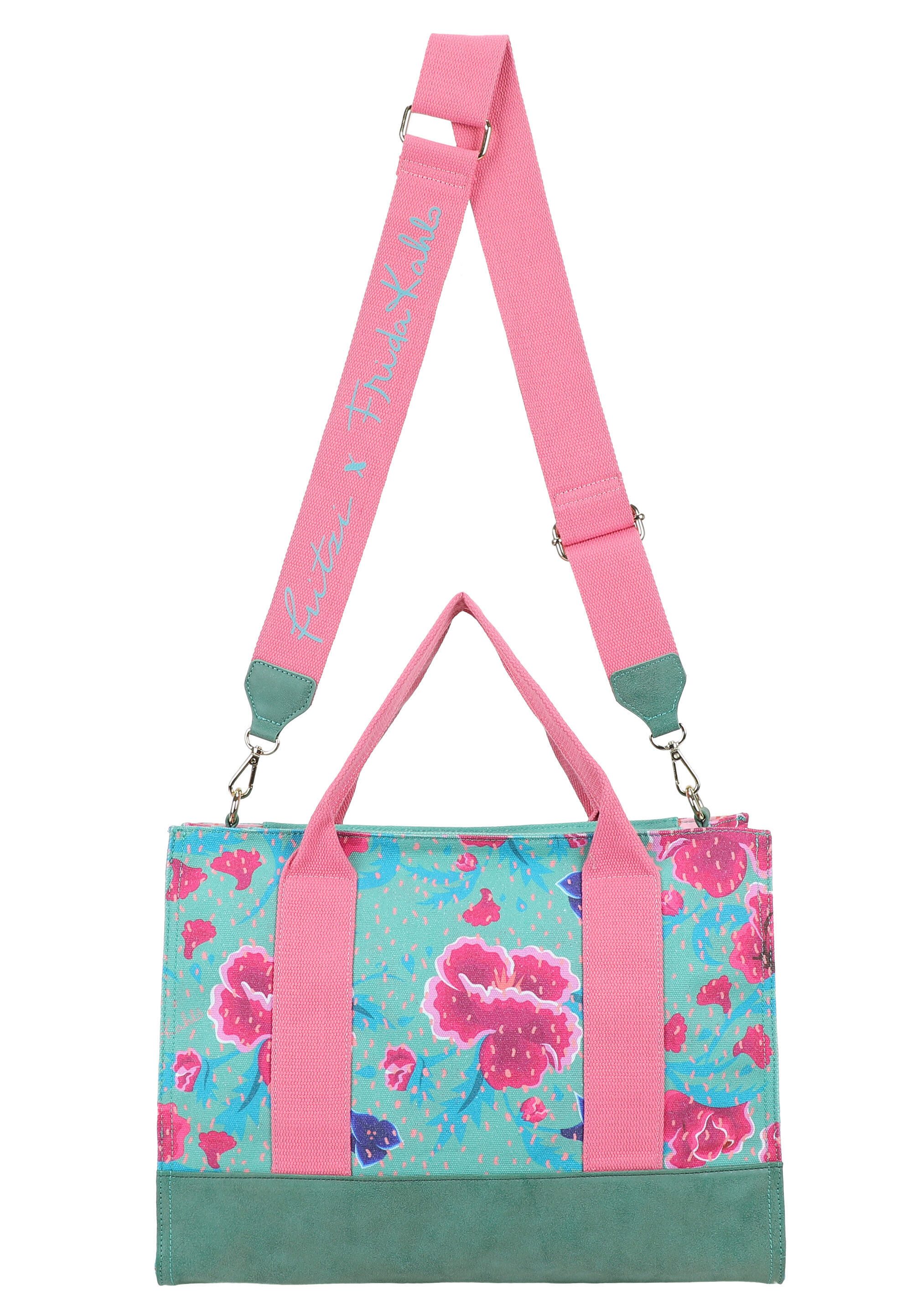 Fritzi aus Preußen Shopper Fritzi x Frida Kahlo (2-tlg), mit Blumenprint