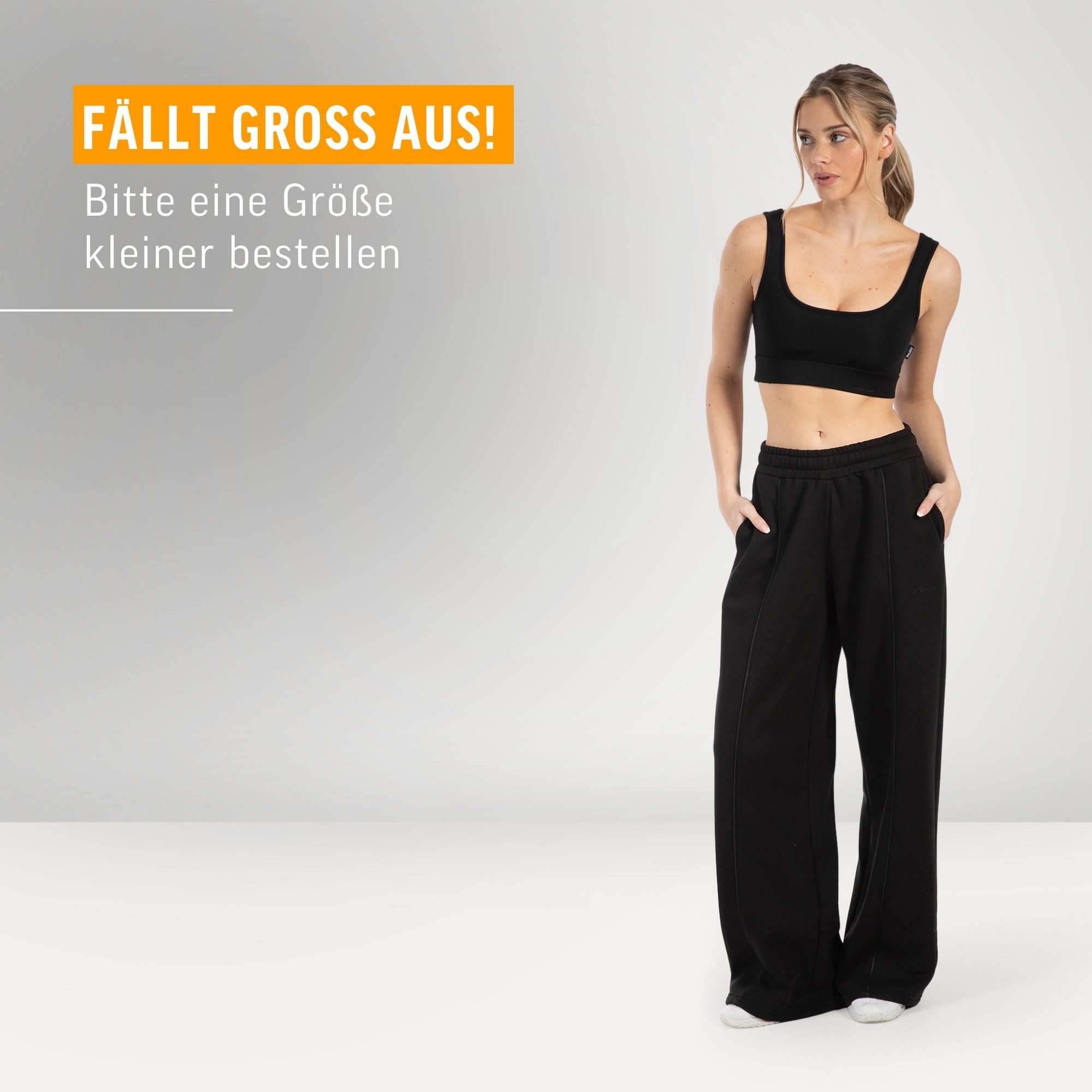 Smilodox Jogginghose Damen Siara, Bequeme Freizeithose mit Seitentaschen, Gym & Homewear Trainingshose mit verstellbarem Beinabschluss