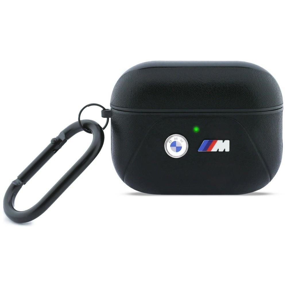 BMW Kopfhörer-Schutzhülle Kopfhöreretui Schutztasche Karabinerhülle, Metallkarabiner, BMW-Logo, Kunstleder, Passform
