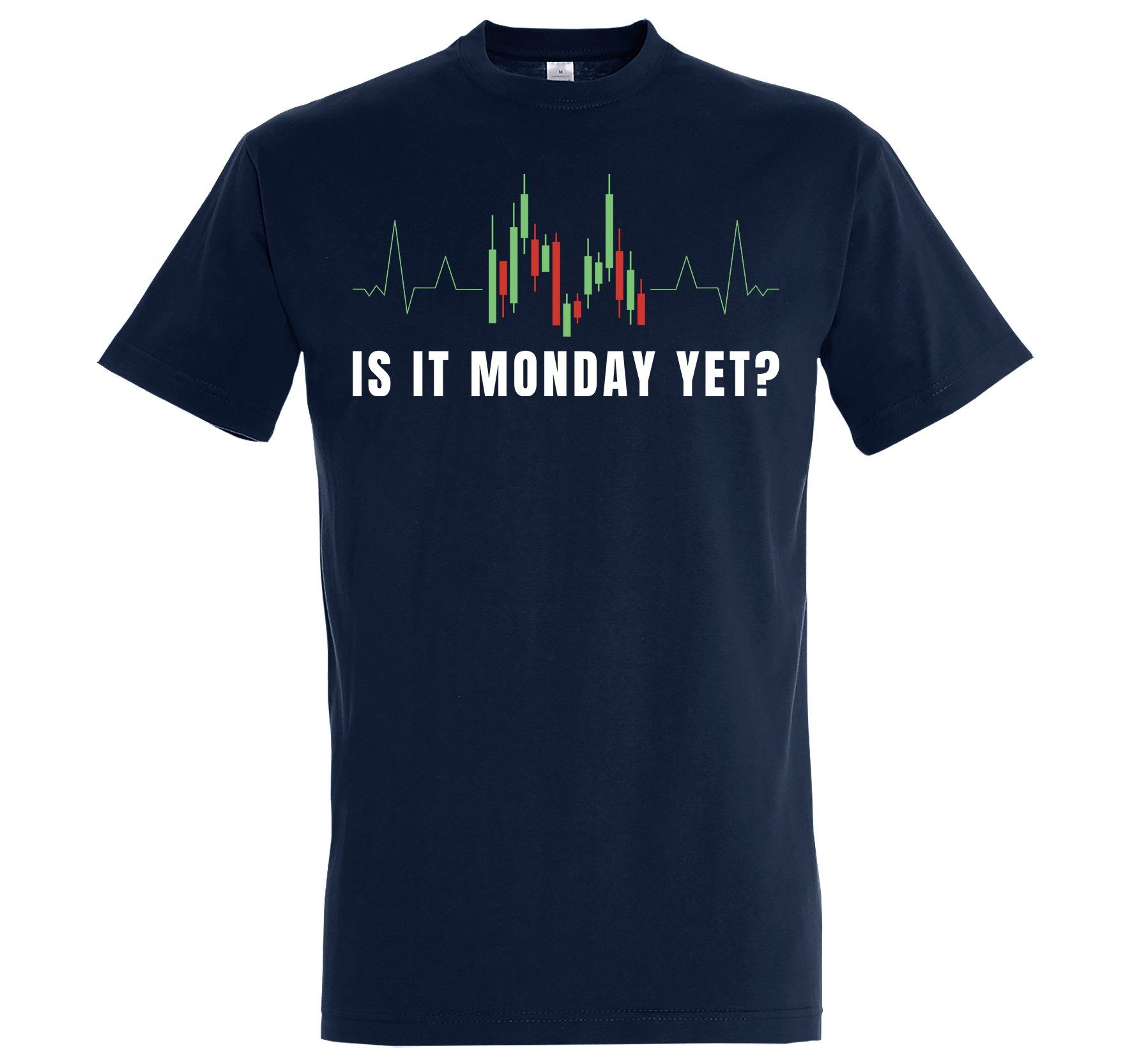 Youth Designz Print-Shirt "Is It Monday Yet?" Herren Shirt mit lustigem Spruch Navy Blau | T-Shirts