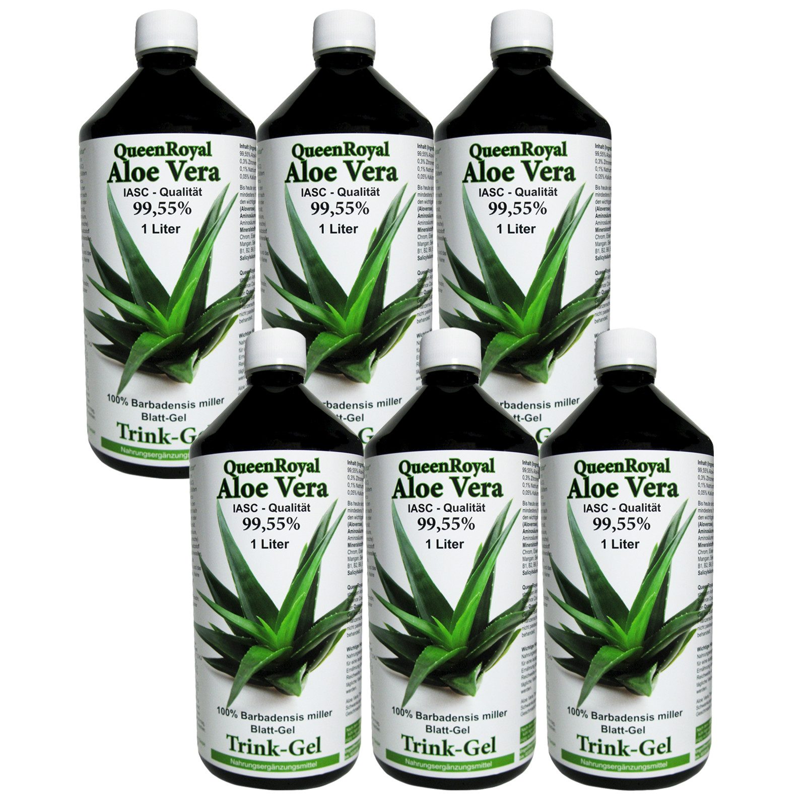 Aloe Vera 99.55 % W Natur pur Barbadensis Miller Getränk Blattgel Trink Gel