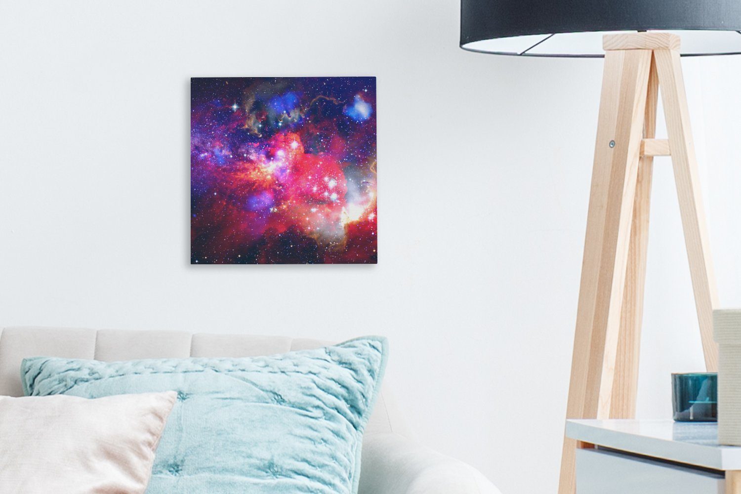 (1 Kosmos, OneMillionCanvasses® - Leinwandbild für Wohnzimmer - Schlafzimmer Sterne Leinwand Weltraum St), Bilder