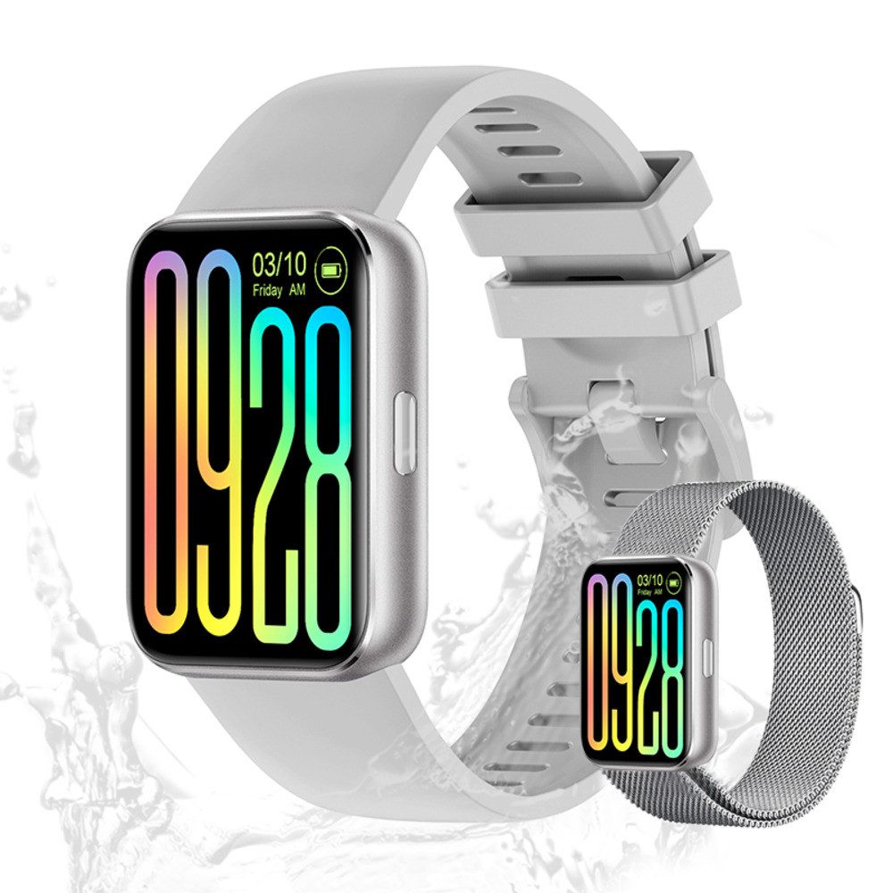 Valdus Herren's Telefonfunktion IP68/1ATM Wasserdicht Fitness-Tracker Smartwatch (1.75 Zoll, Android/iOS), Luxuriöse Fitnessuhr mit SpO₂, Stressanalyse & über 120 Sportmodi