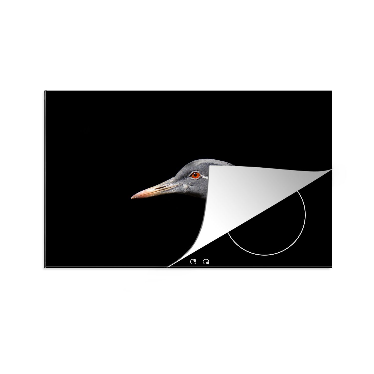 MuchoWow Herdblende-/Abdeckplatte Vogel - Tiere Schutz cm, Vinyl, Induktionskochfeld Porträt, 81x52 für die (1 - küche, tlg), Ceranfeldabdeckung