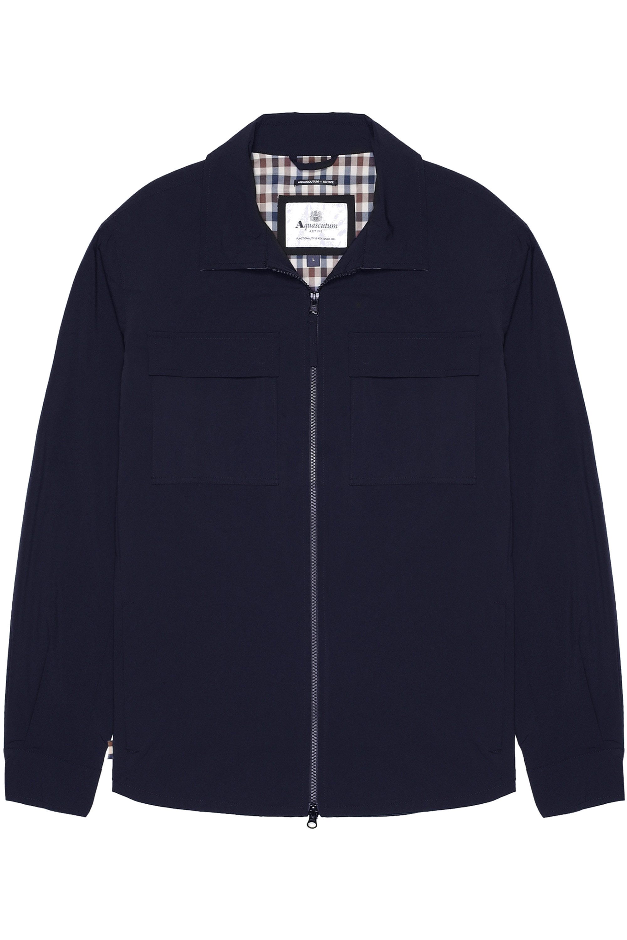 Aquascutum Active STRETCH OVERSHIRT Herren Hemdjacke Herren, leichte Jacke, Überhemd, Wetterjacke, Sale