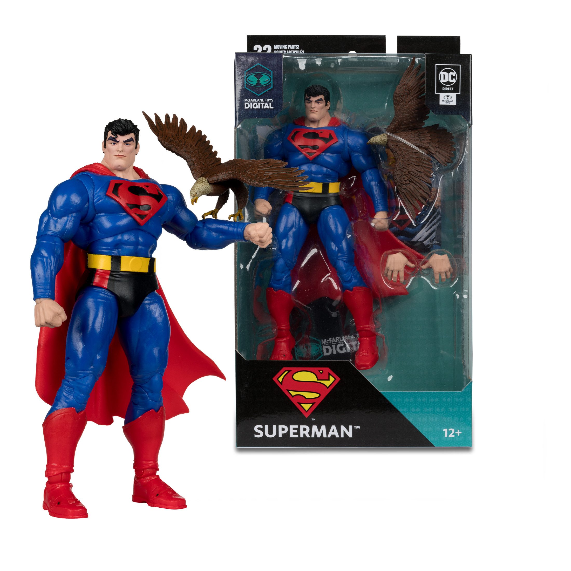 Actionfigur McFarlane Our Worlds at War Superman Actionfigur Digital Collectible