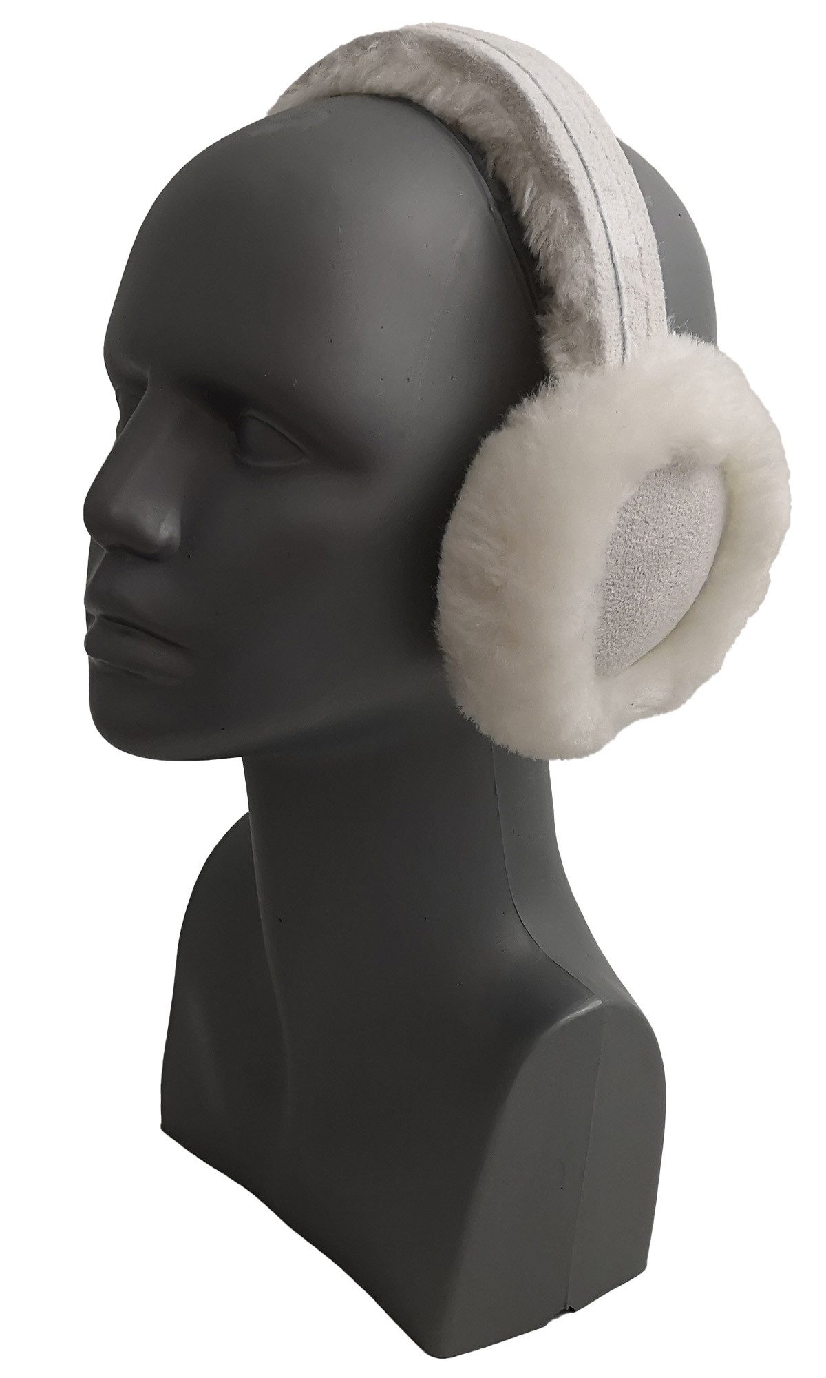 Reissner Lammfelle Ohrenwärmer Kopfbügel Ohrenschützer ULI echtes Merino Lammfell und Veloursleder gefüttert mit weichem Lammfell