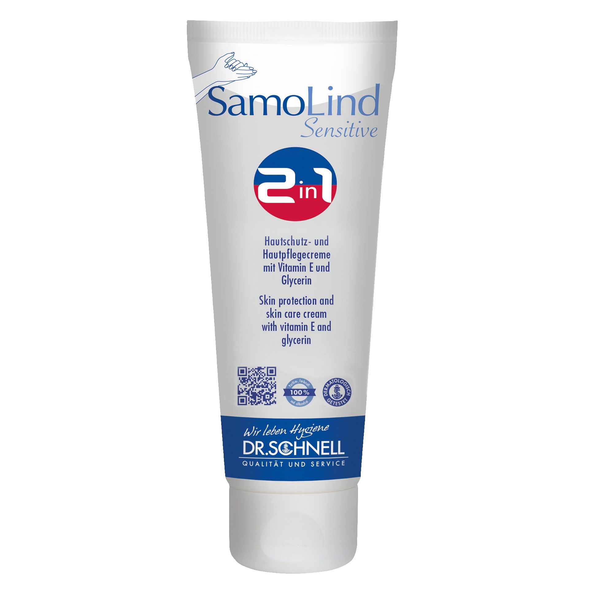 Dr. Schnell Hautcreme SamoLind Sensitive 2in1 Hautschutz- und Hautpflegecreme, 50ml