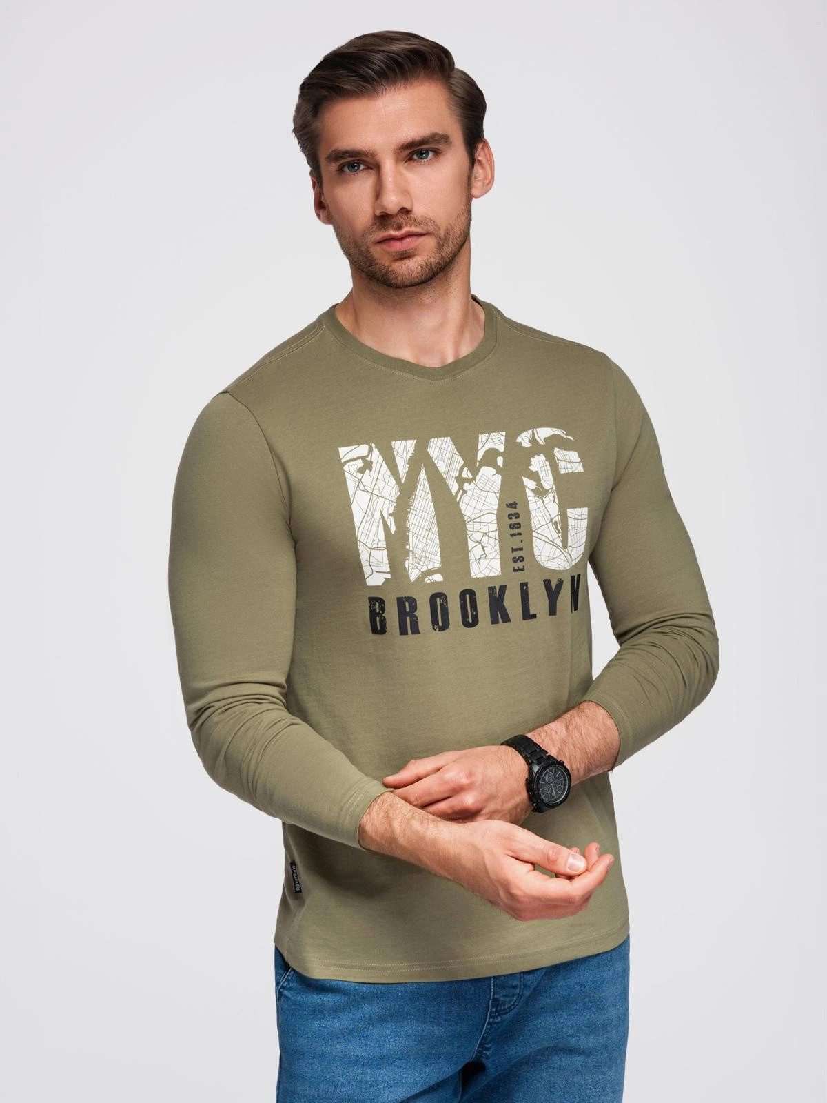 OMBRE Longsleeve Herren-Longsleeve mit urbanem Print
