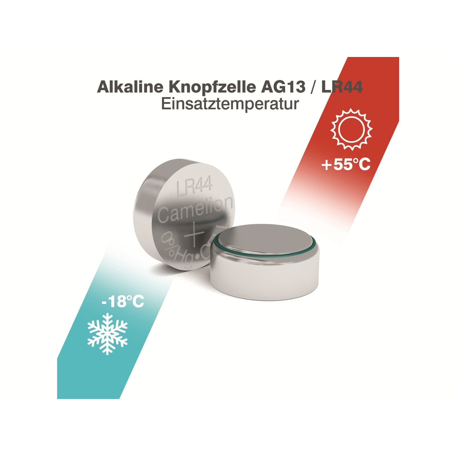 Camelion CAMELION Knopfzelle AG13, 10 St. Knopfzelle