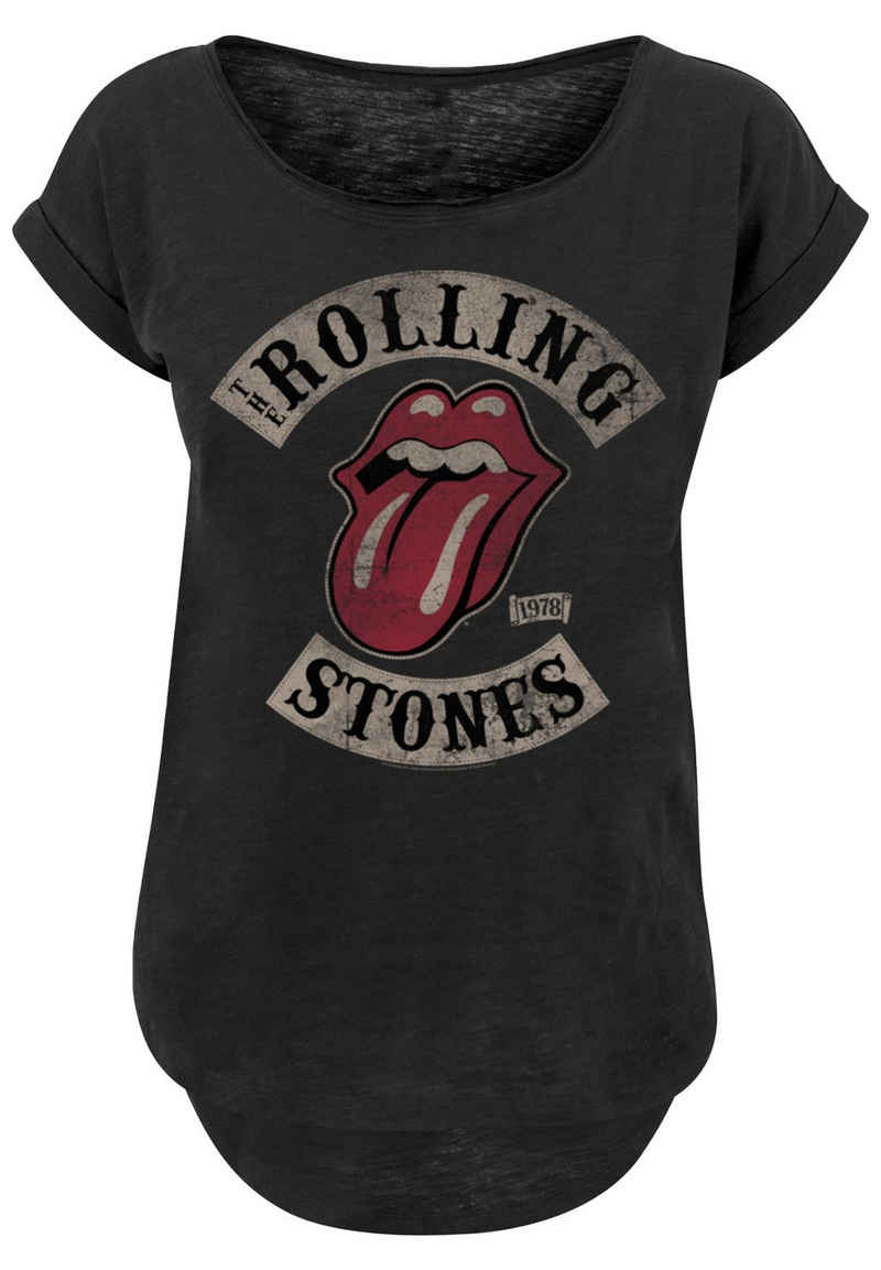 F4NT4STIC T-Shirt PLUS SIZE The Rolling Stones Tour '78 Print