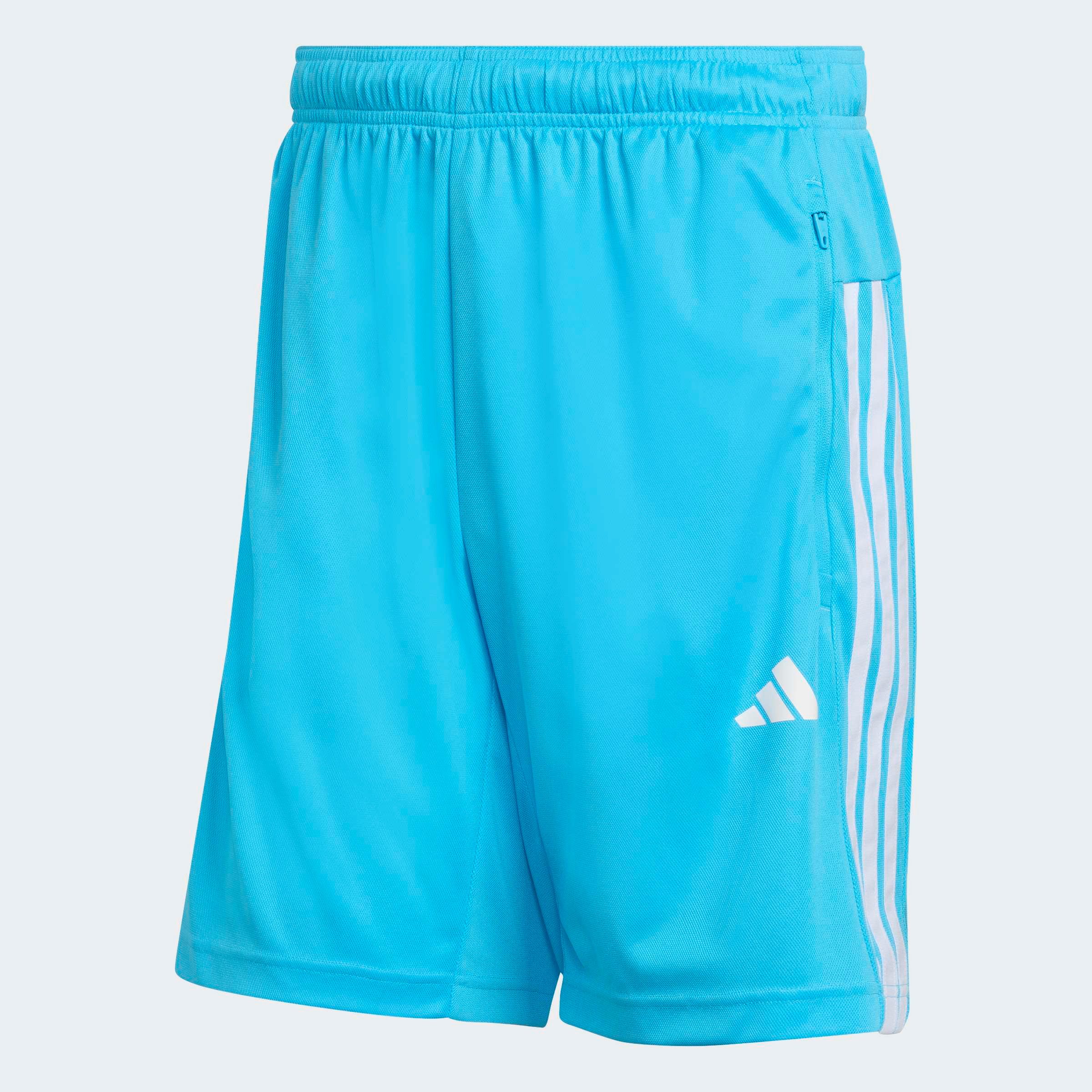 Shorts WORKOUT ESSENTIALS BASE 3-STREIFEN PIKEE-, 23 CM
