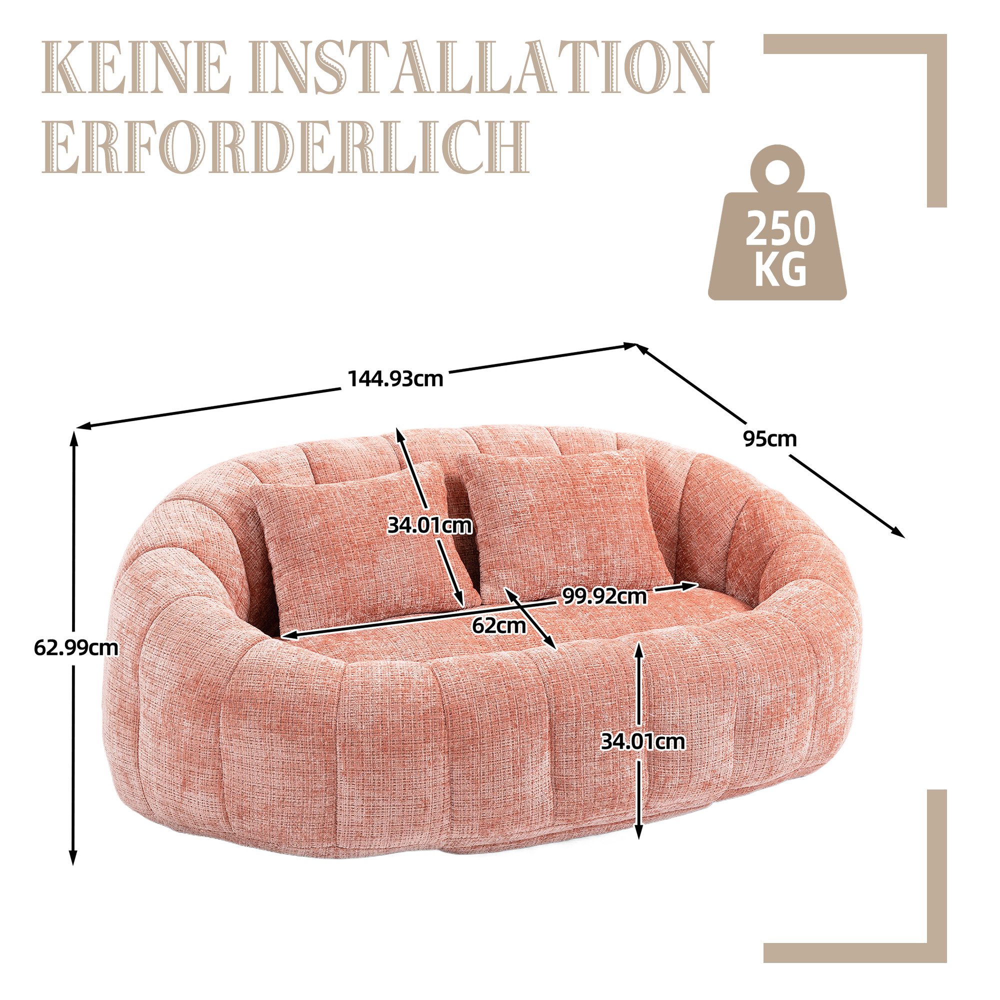 Celya Sofa Bean Bag Sofa Lazy günstig online kaufen