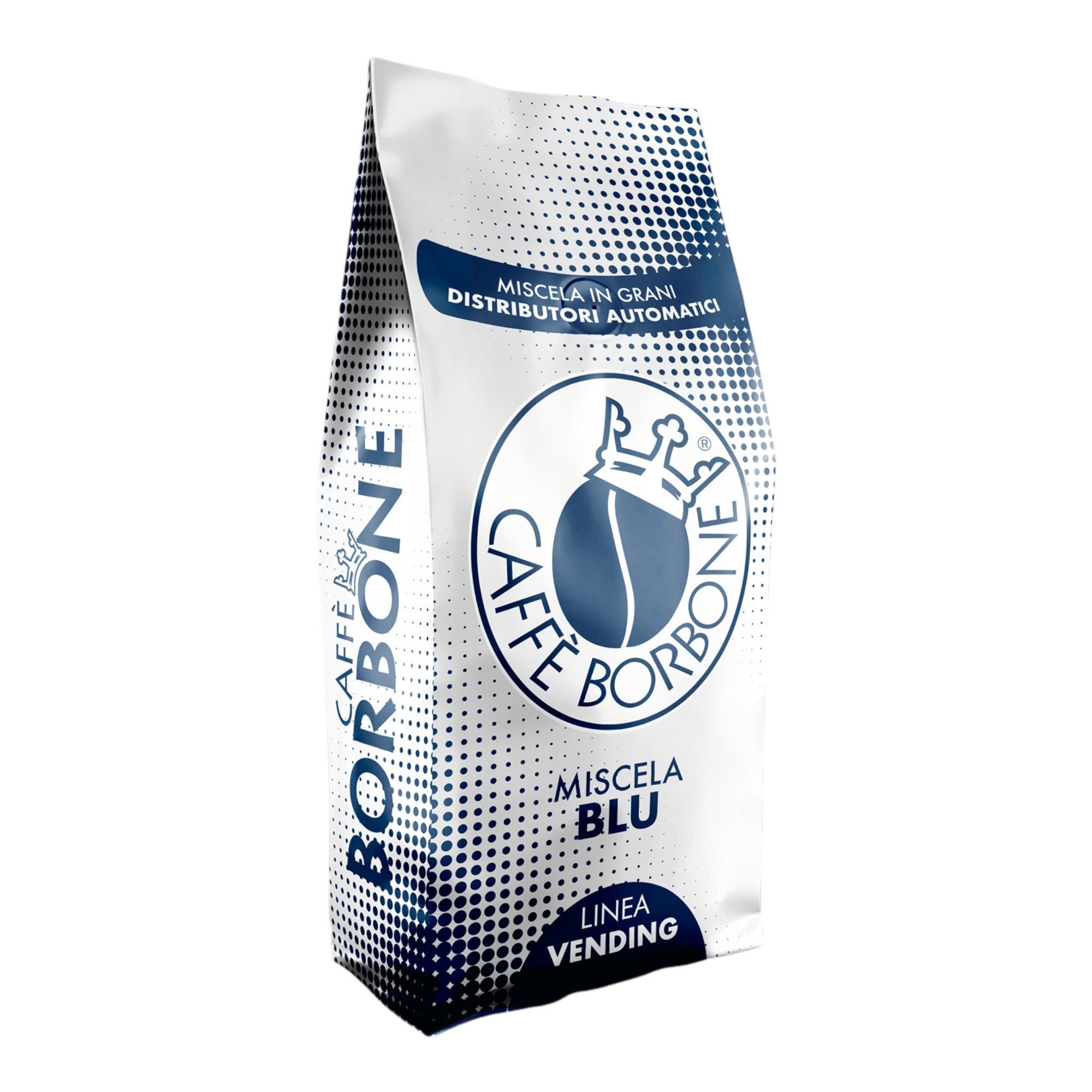 Caffè Borbone Kaffee Caffè Borbone Miscela Blu 1 Kg Kaffeebohnen, 1 x (60 % Arabica und 40 % Robusta, 1000g Röstkaffee, neapolitanische Röstung vollmundig, cremig)