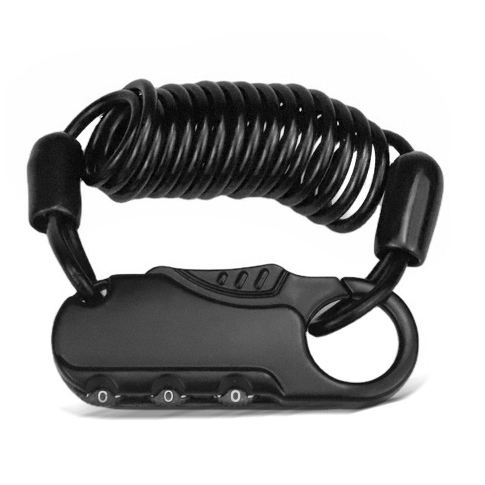 Tourtecs Helmschloss 4er-Set Helmschloss Motorrad / Zahlenschloss # schwarz