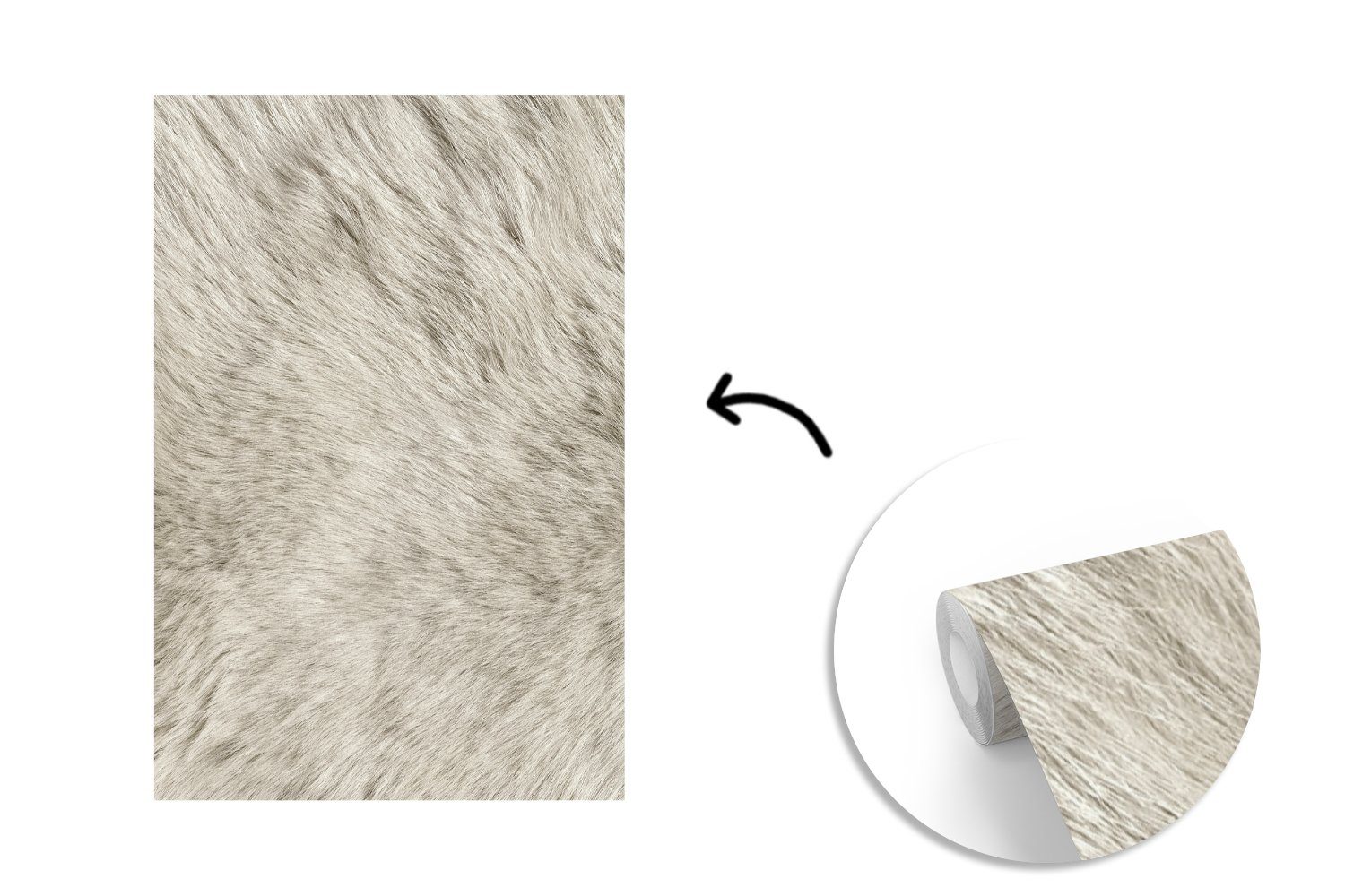 Fototapete Wandtapete - (3 MuchoWow Matt, Tapete Haut Montagefertig Tiere St), - Eisbär, für bedruckt, Vinyl Wohnzimmer,