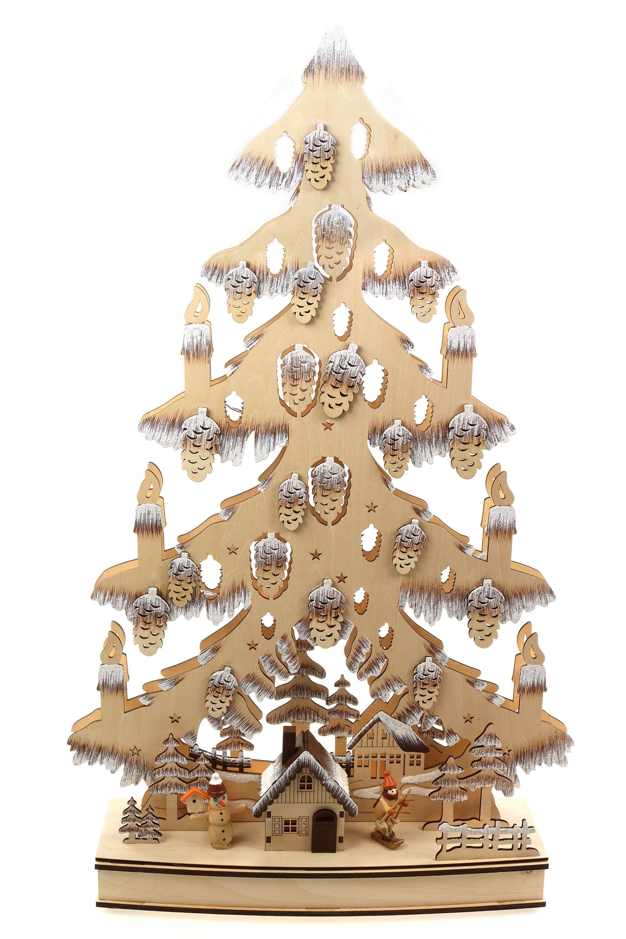 ELLUG LED Lichterbogen »3D Schwibbogen Lichterbogen Holzschnitt als