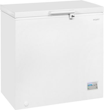 exquisit Gefriertruhe GT200-HE-040C, 102,6 cm breit, EEK C, 198 L Nutzinhalt, Schnellgefrieren, Kühltruhe 2-in-1 Gerät