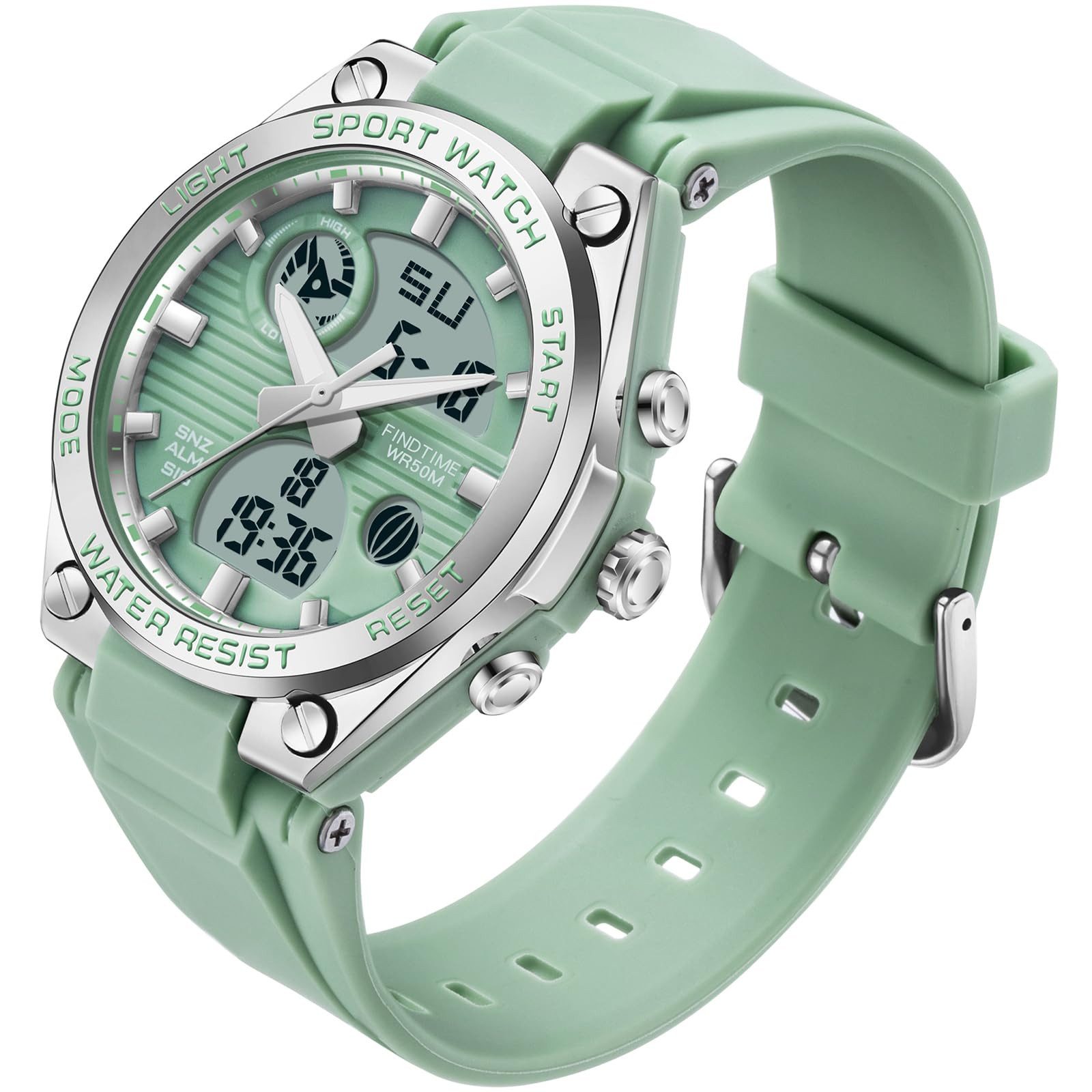 Toomoke Chronograph Chronograph Digitaluhr Armbanduhr für Jugendliche Mädchen, Silikonuhr, (Quarzuhr, Armbanduhr, Damenuhr, Herrenuhr, Digitaluhr)