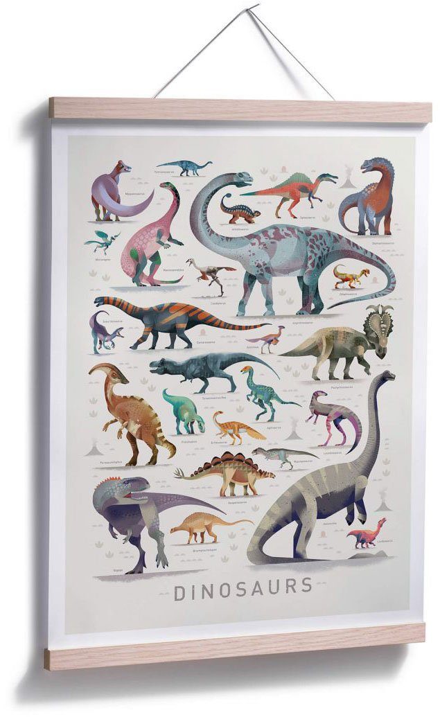 Poster, Dinosaurs, Wandbild, Wall-Art Bild, Dinosaurier (1 Poster St), Wandposter