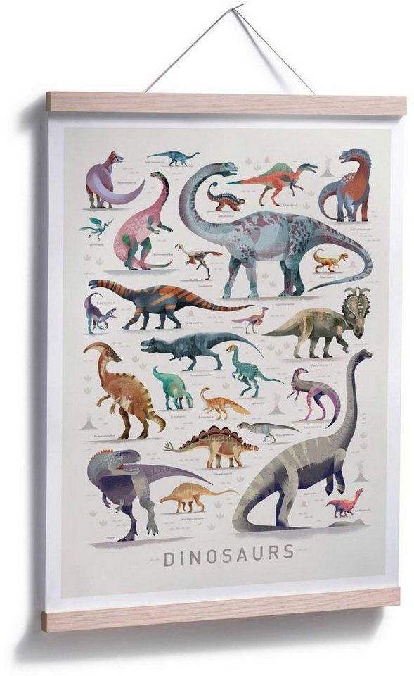 Wall-Art Poster Dinosaurs, Dinosaurier (1 St), Poster, Wandbild, Bild,  Wandposter