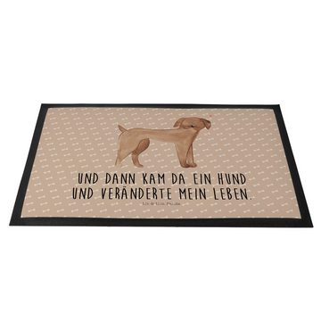 Fußmatte Hund Dogge - Hundeglück - Geschenk, Fußabtreter, Schmutzfangmatte, Tü, Mr. & Mrs. Panda, Höhe: 0.6 mm