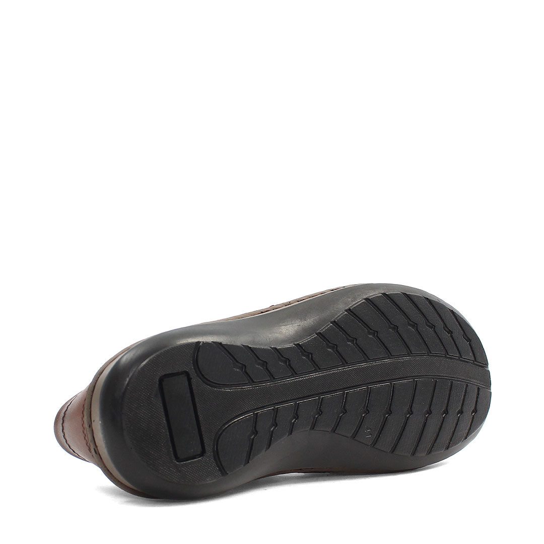 Celal Gültekin Herren Nubukleder Fischer-Sandalen mit Klettverschluss Sandalette Braunes Nubukleder, Klettverschluss, leichte Polyurethan-Sohle