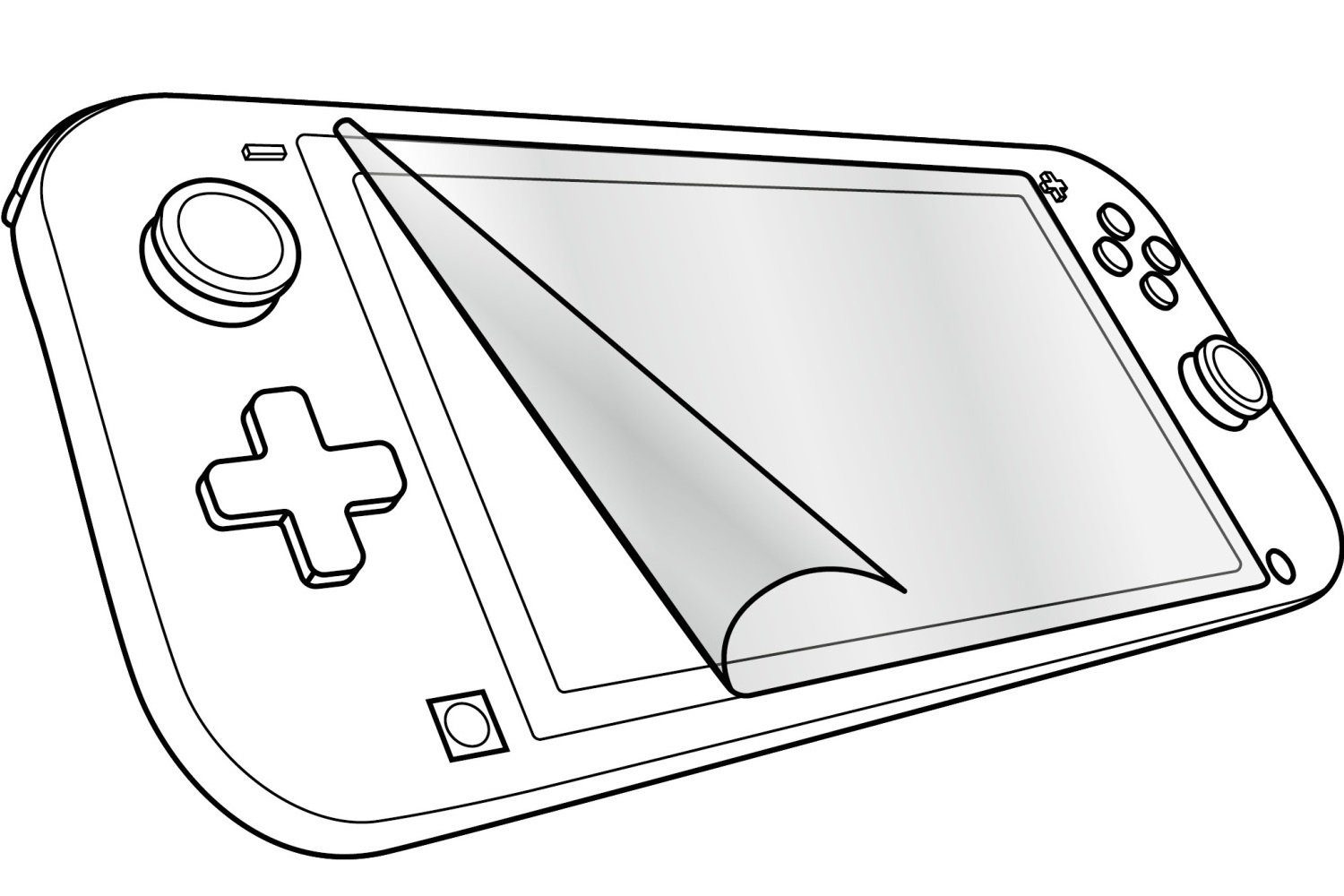Speedlink Schutzfolie Display-Schutzfolie Schutz-Folie Display-Folie, für Nintendo Switch Lite Konsole, Anti-Kratz