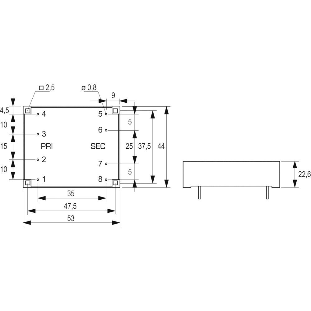 Block BLOCK FL 6/18 Printtransformator 2 x 115 V 2 x 18 V/AC 6 VA 166 mA Trafo