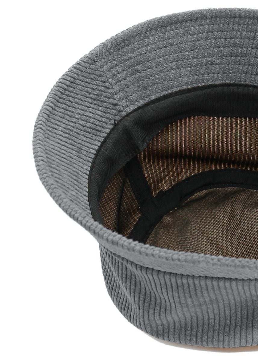 Bucket Fischerhut Hat, dy_mode Cord Herren BM216-Grau Hat Fischerhut Mütze Anglerhut Damen Unisex Bucket Unifarbe