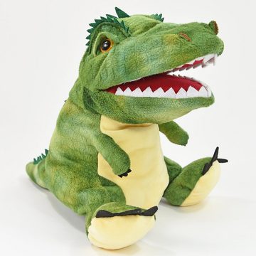 Kögler Handpuppe T-Rex Dino Dinosaurier Puppe Spielzeug grün Plüsch 30 cm