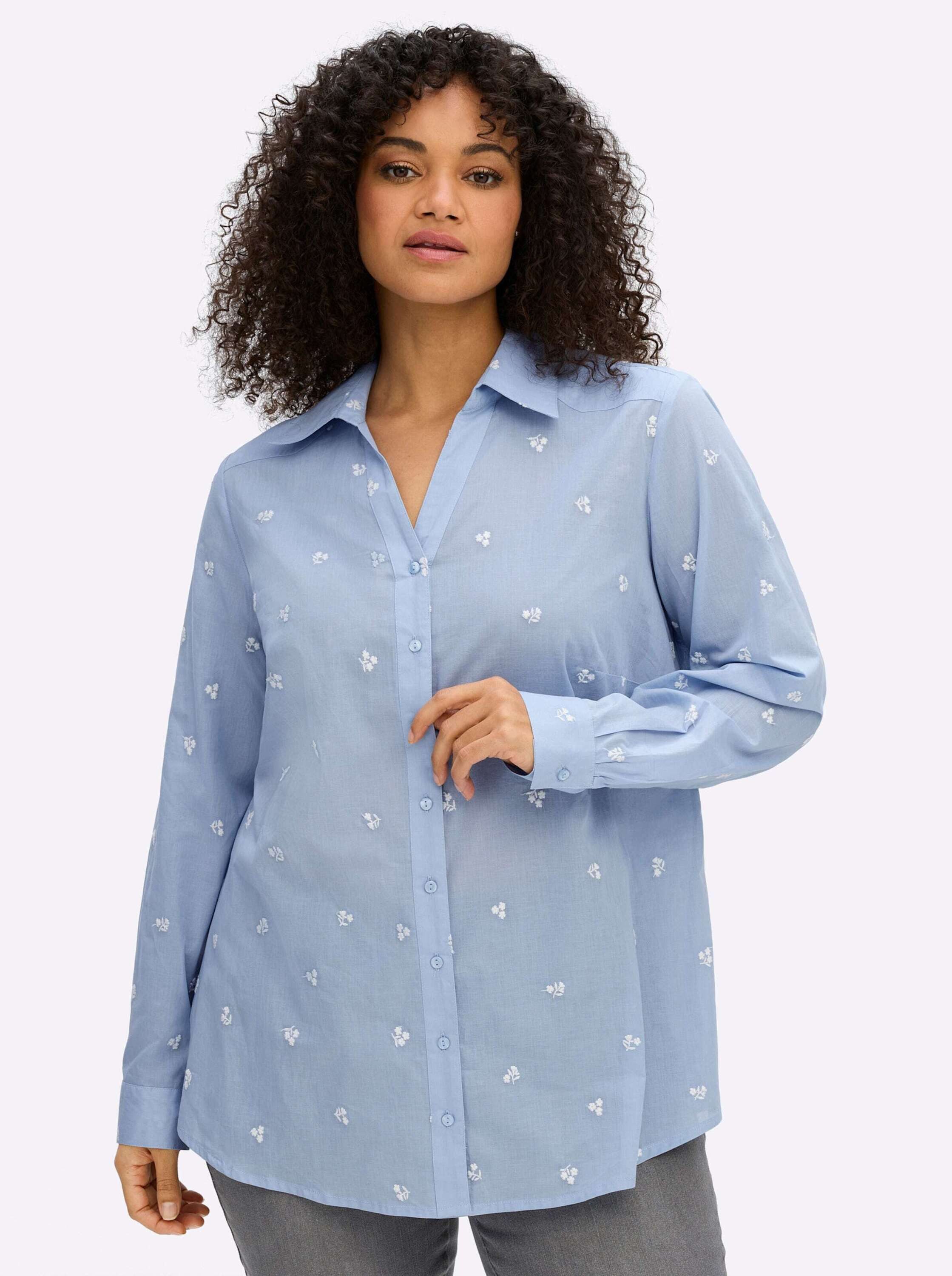 Klassische Bluse Langarm-Bluse Langarm