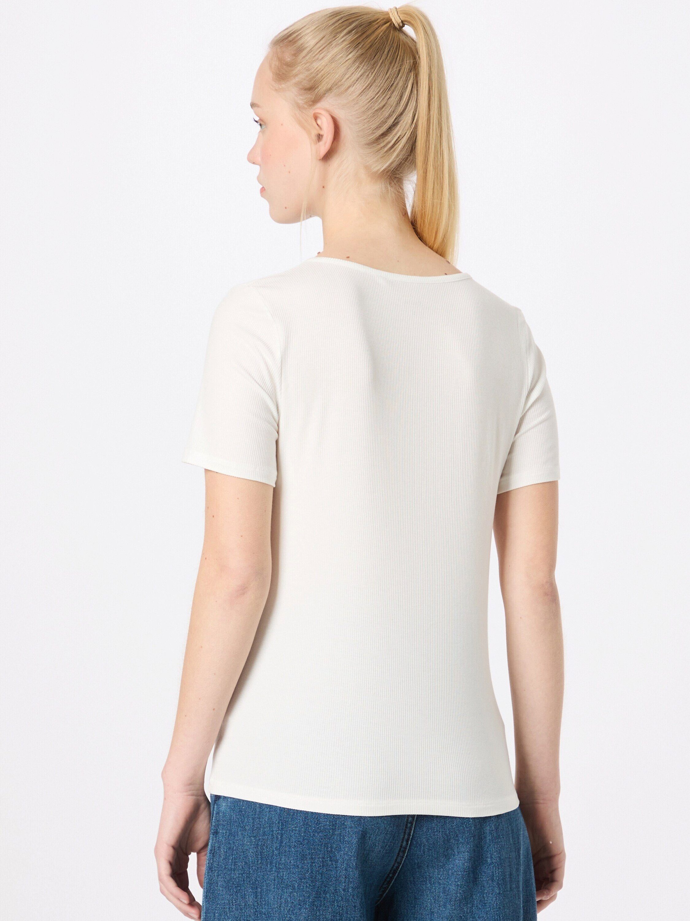 T-Shirt white Plain/ohne star CALIDA Details (1-tlg)