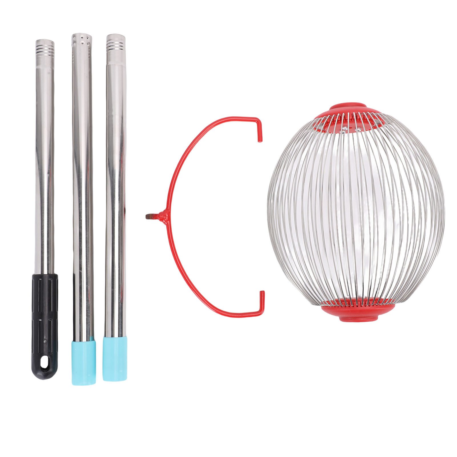 GARRYFIZH Rollsammler Rollsammler Obstsammler Edelstahl Kastaniensammler Nusssammler S, 18 cm Arbeitsbreite, (Packung Set, 1-tlg), Rückenschonender Sammler für Nüsse, Kastanien & Fallobst im Garten