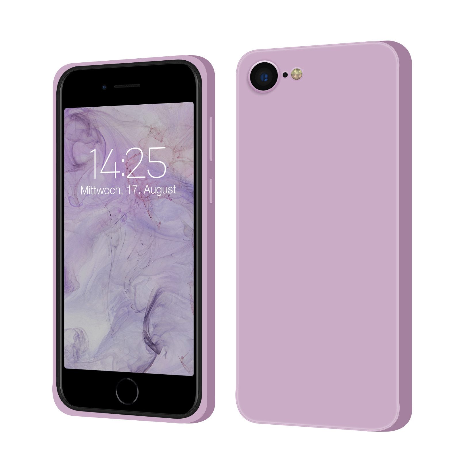 Tec-Expert Handyhülle SoftGrip Cover Hülle für Apple iPhone 7, Handy Case Bumper integrierter Kameraschutz flexibel