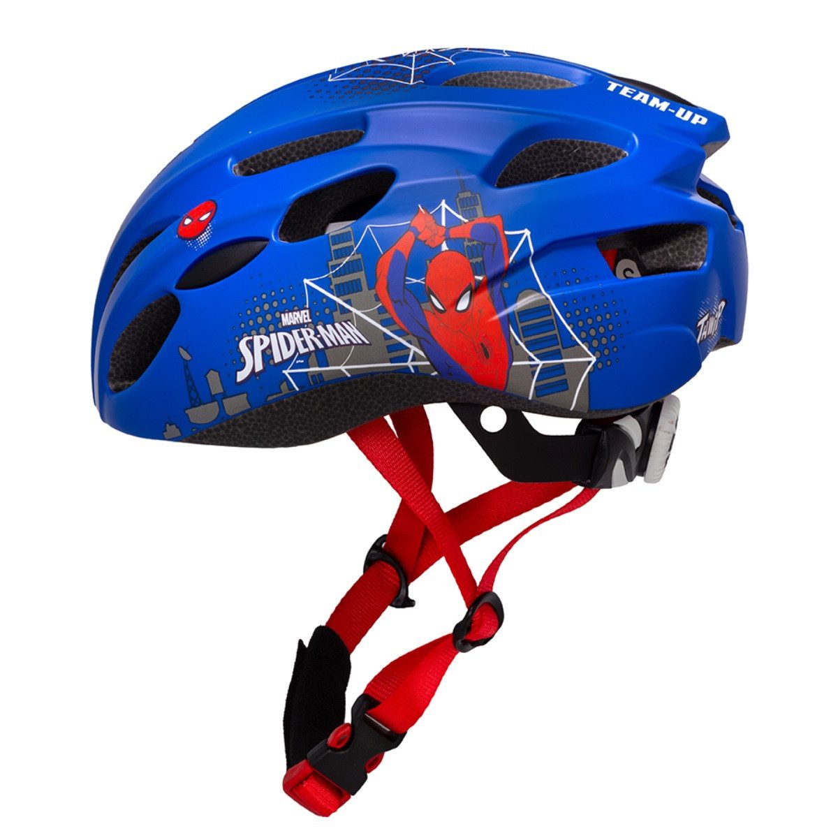 Spiderman Kinderhelm Small Fahrradhelm Skaterhelm Verstellbar mit Belüftungsöffnungen (Packung)