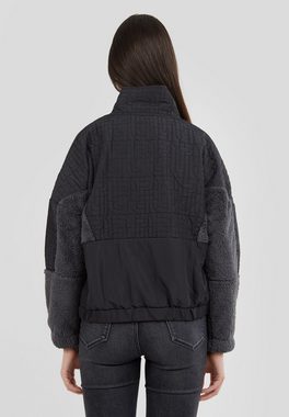 Fundango Sweatshirt Calypso hybrid pullover, fleece, stand up collar, windproof, zippered pocket